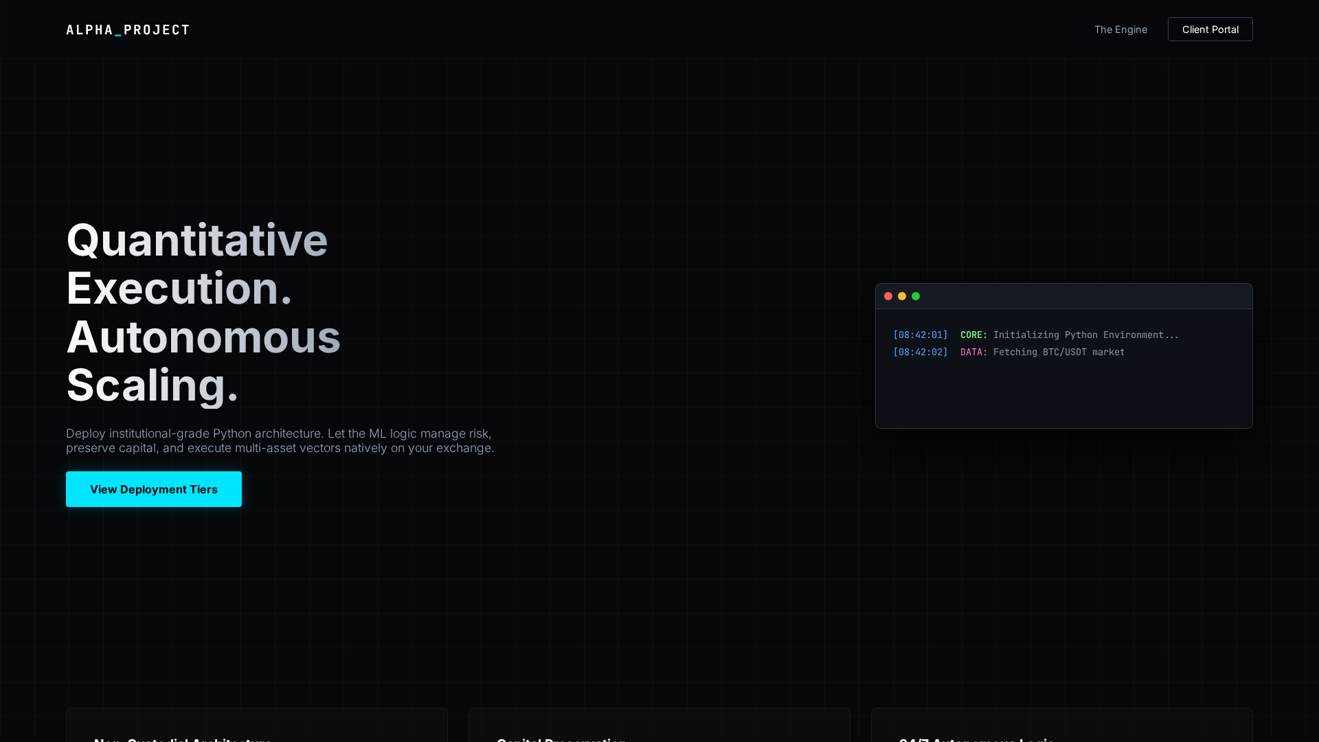 Screenshot of alpha-project.club