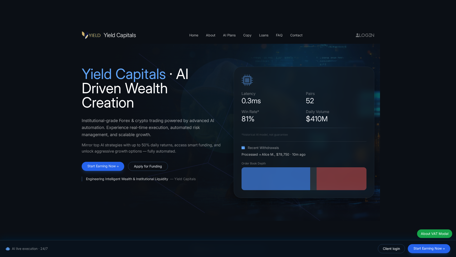 Screenshot of yieldcapitalinvspty.org