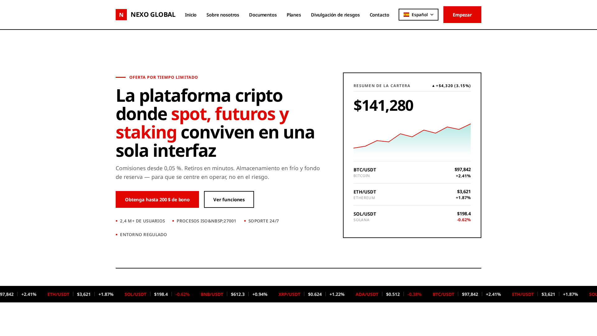 Screenshot of nexoglobal-ar.com