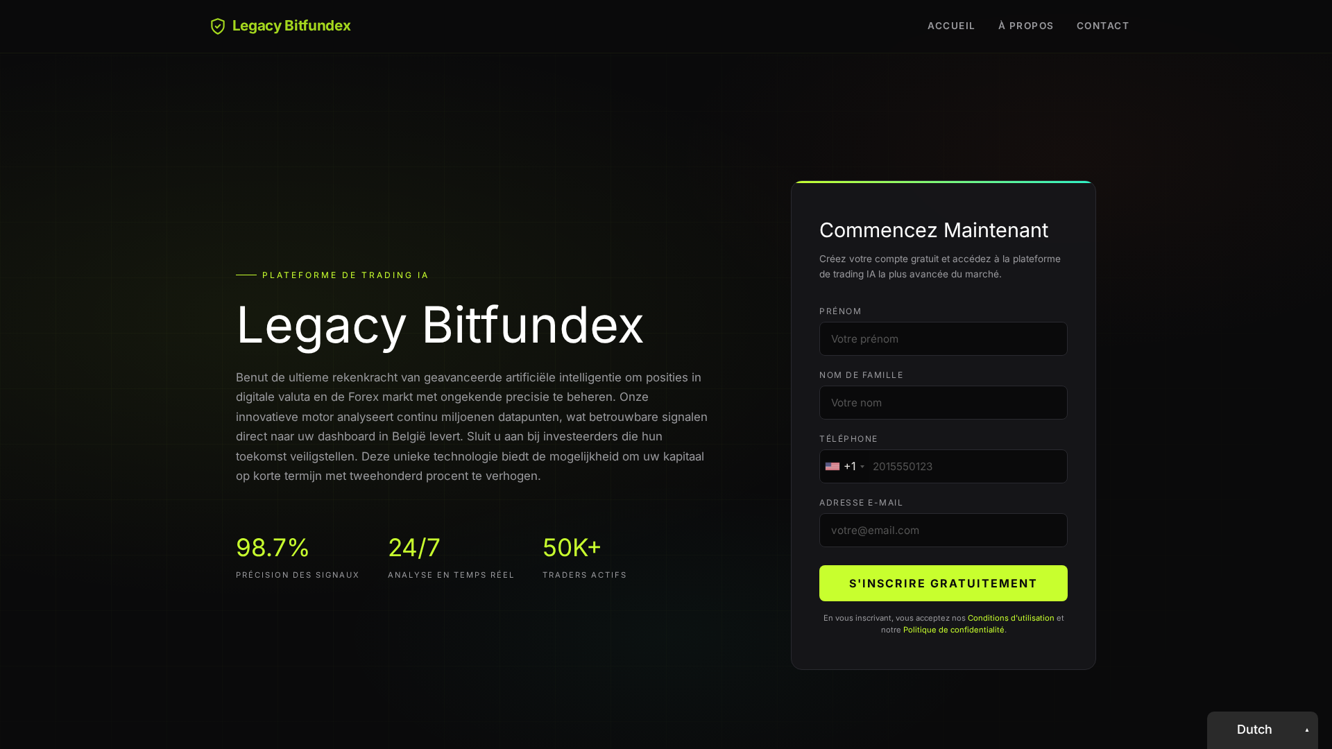 Screenshot of legacybitfundex-platform.com