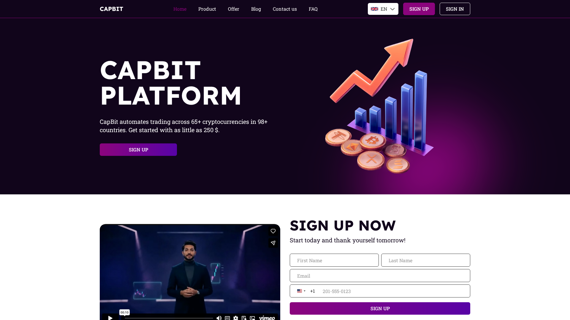Screenshot of capbit.net