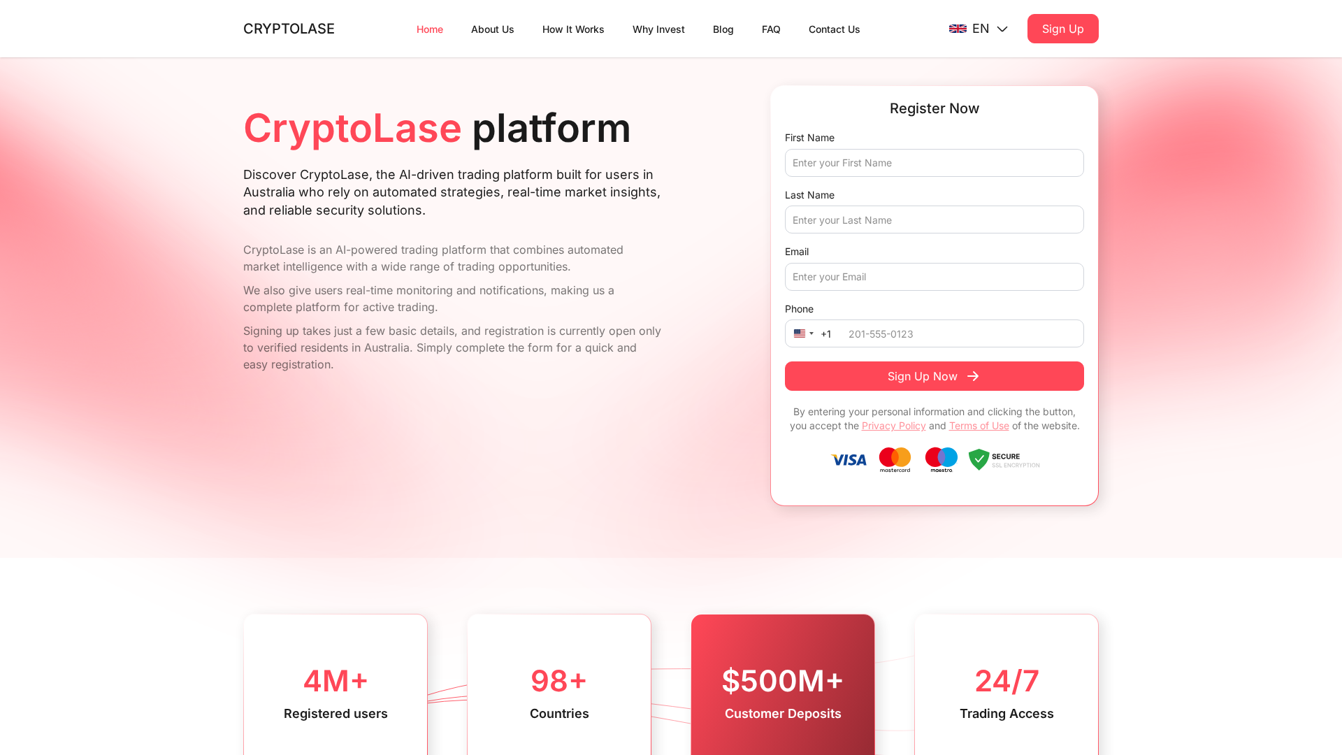 Screenshot of cryptolase.com