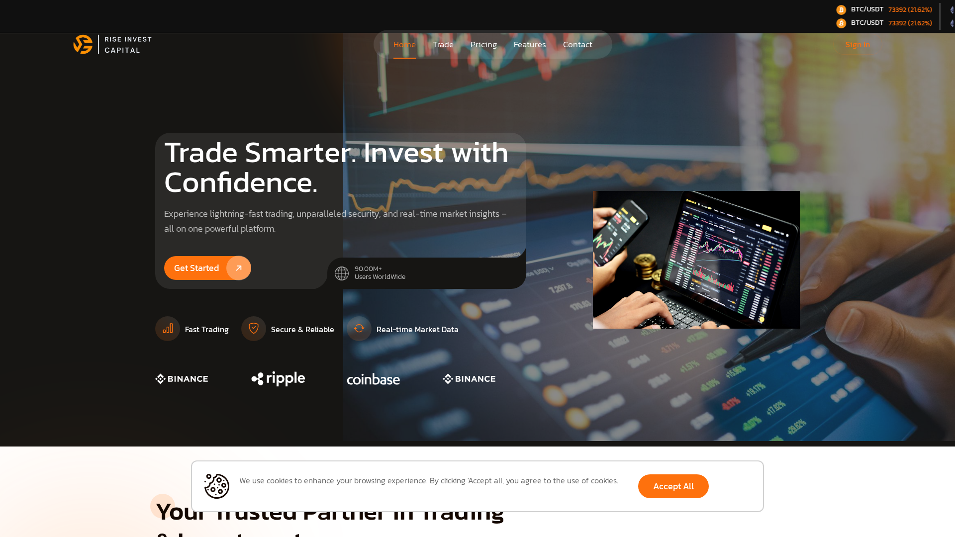 Screenshot of riseinvestnow.com
