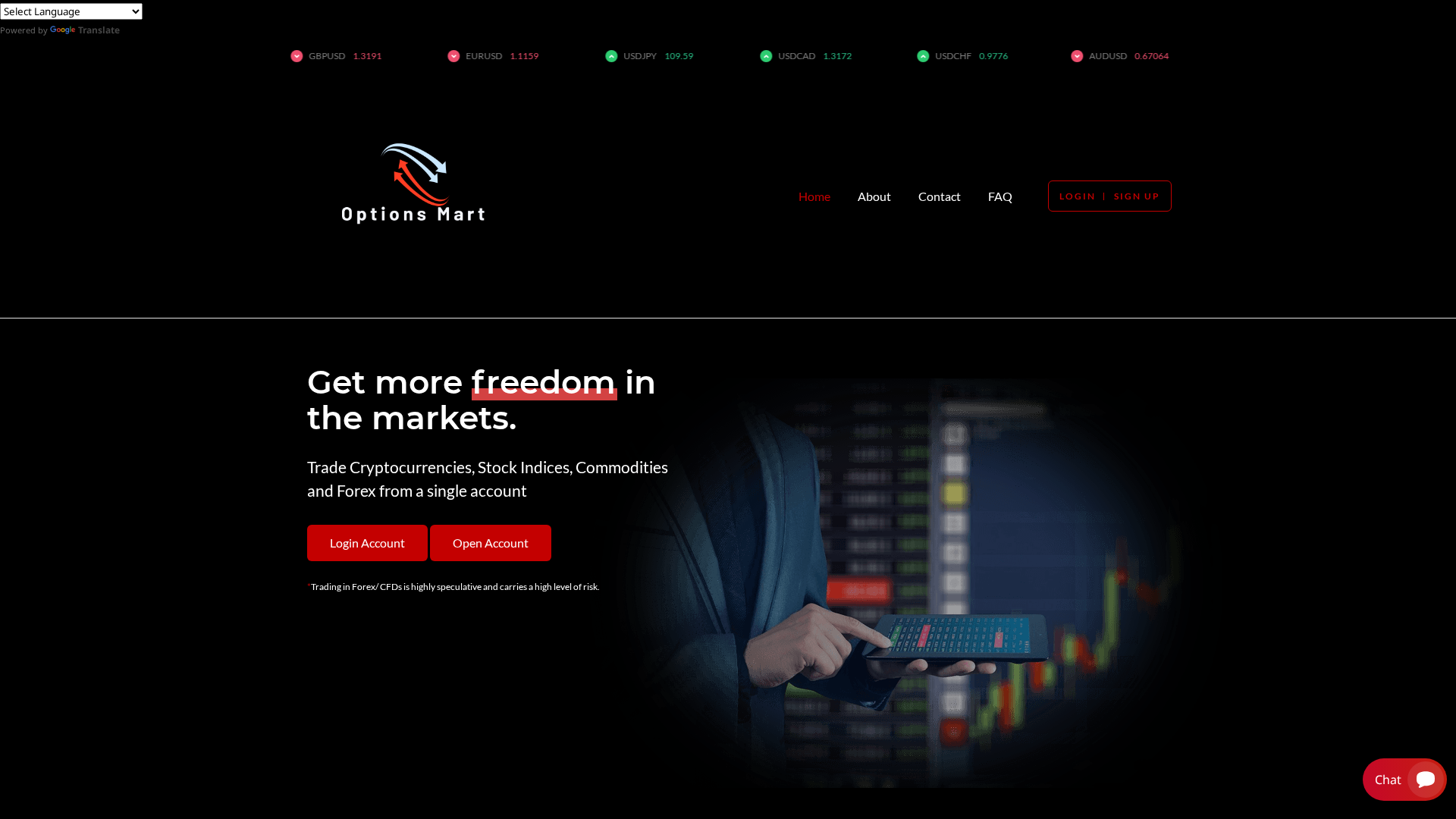 Screenshot of optionalmarketing.click