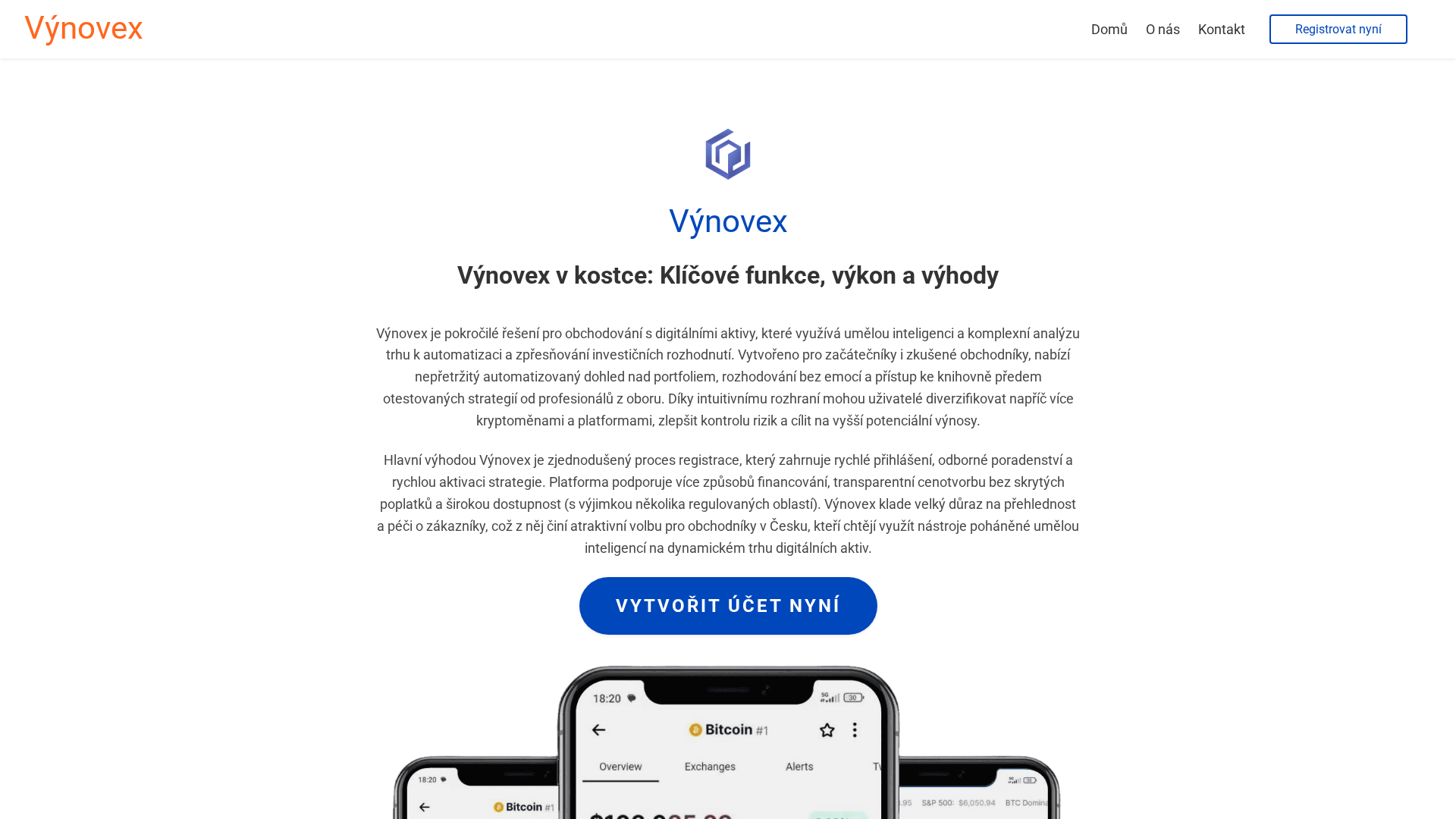 Screenshot of vynovex-ai.com
