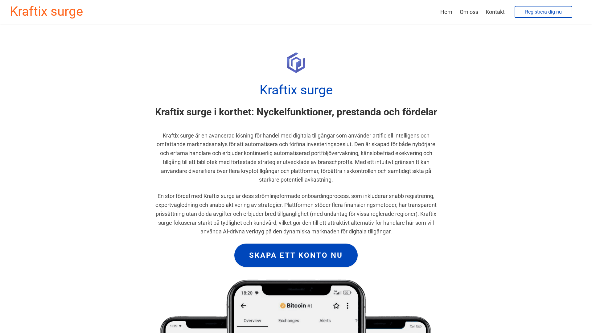 Screenshot of kraftixsurge-ai.com