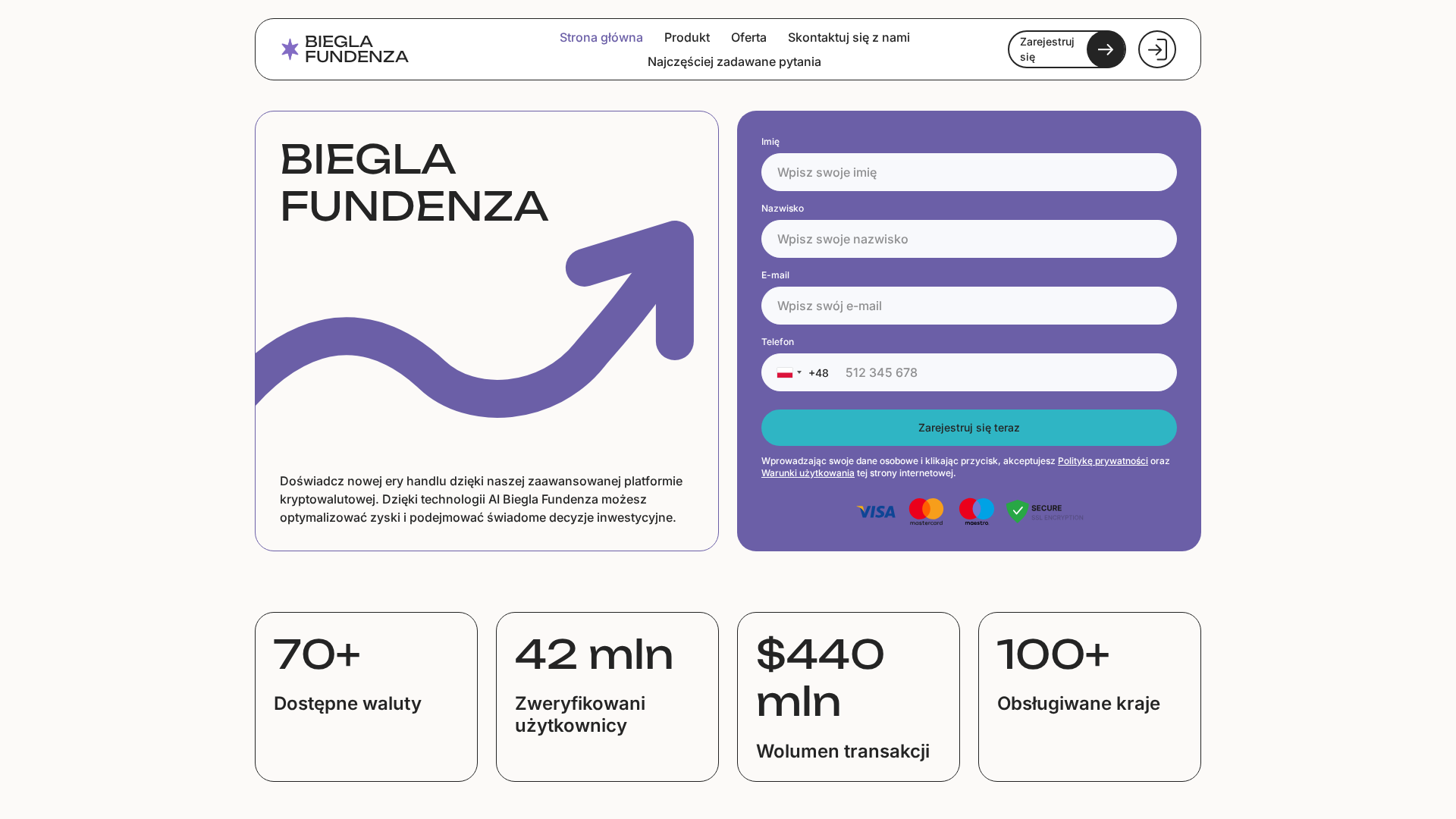 Screenshot of biegla-fundenza.site