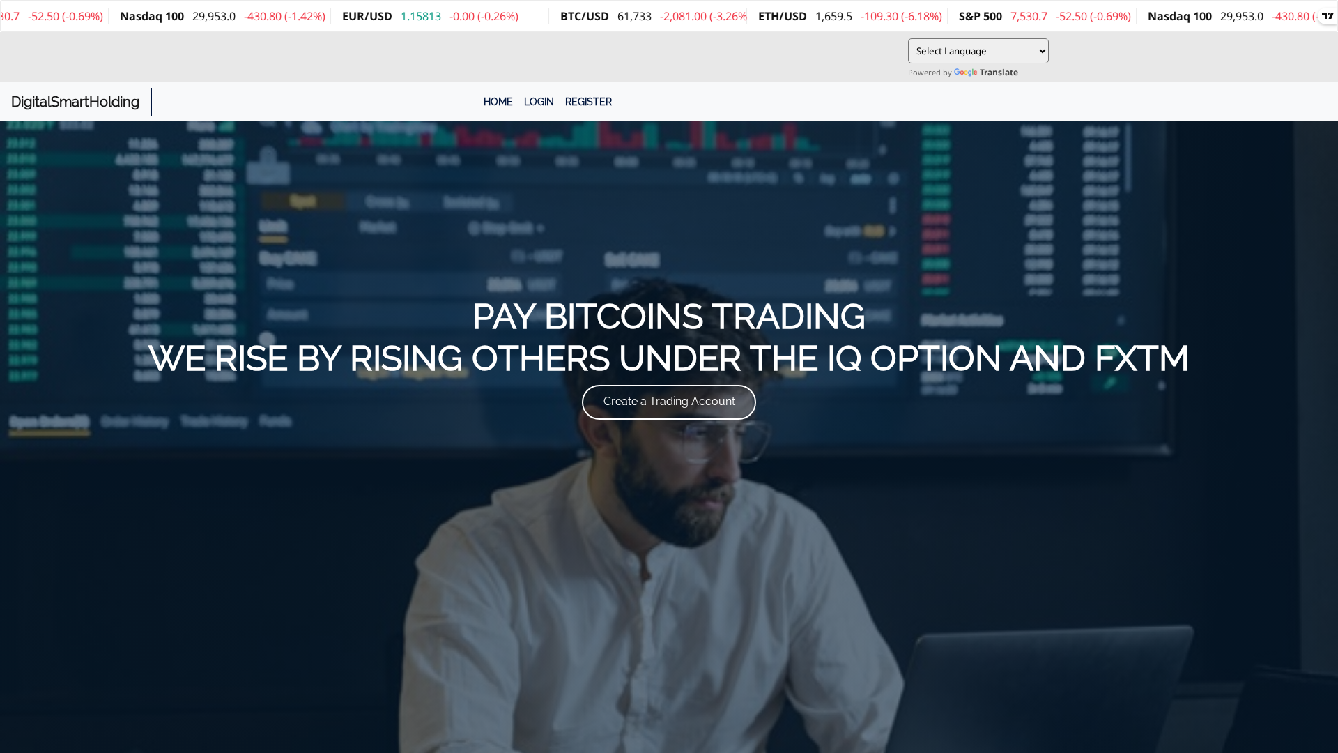 Screenshot of alphaholdingsinvestment.com