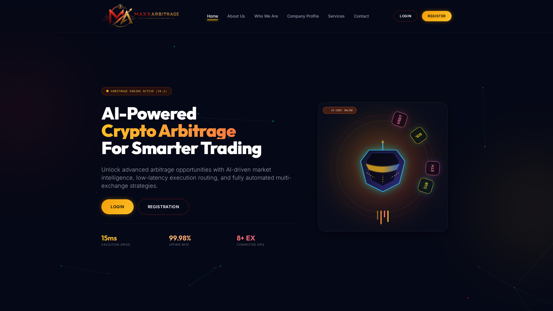 Screenshot of maxxarbitrage.us
