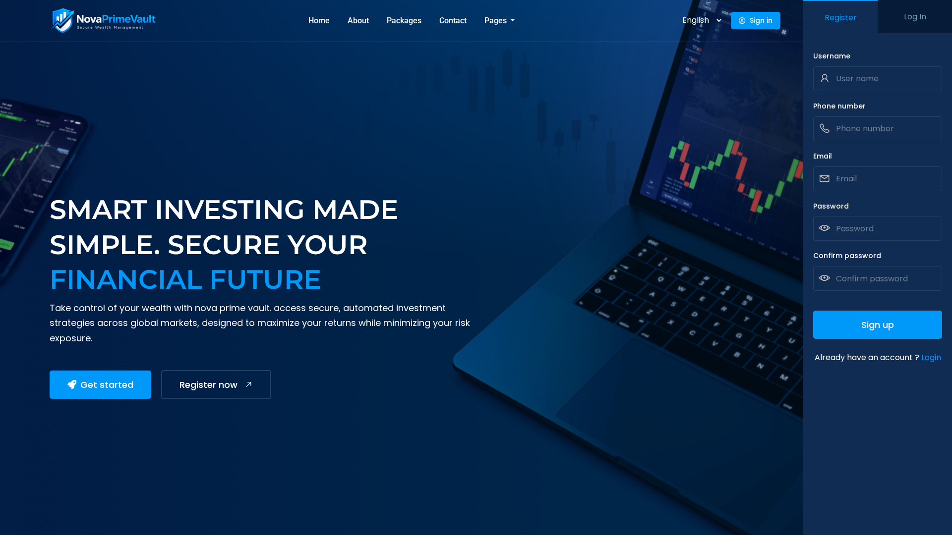 Screenshot of novaprimevault.com