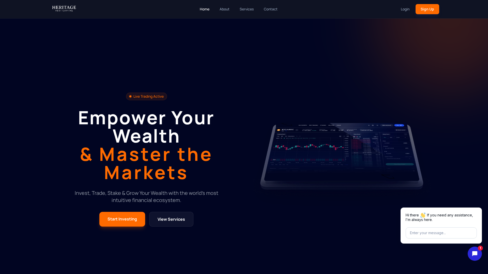 Screenshot of heritagevestcapital.com