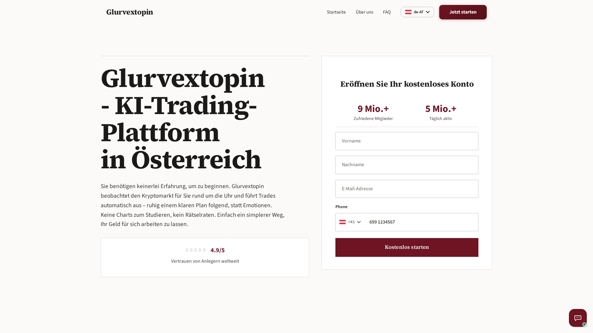 Screenshot of glurvextopin-official.at