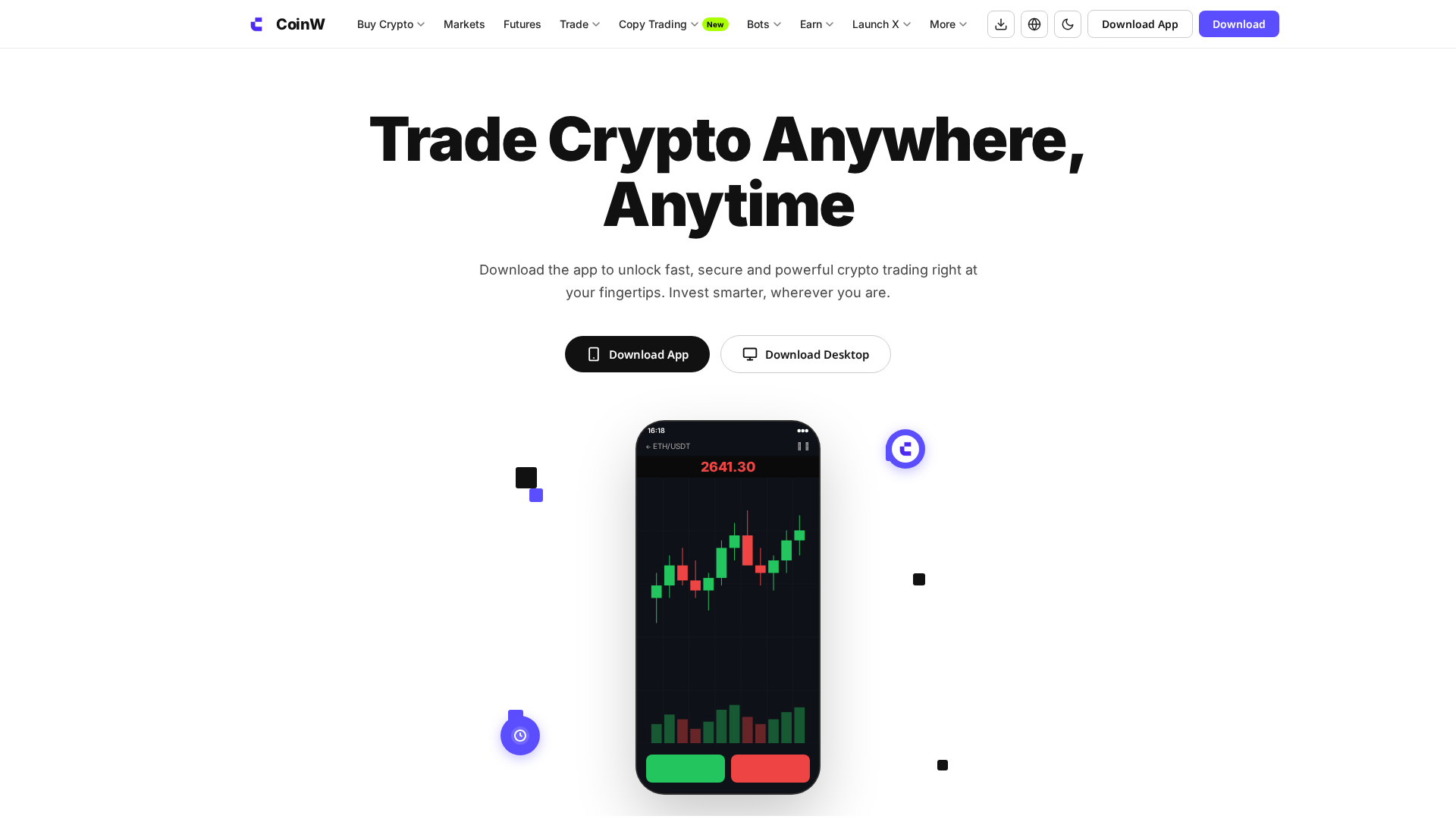 Screenshot of coinwdesktopwallet.com