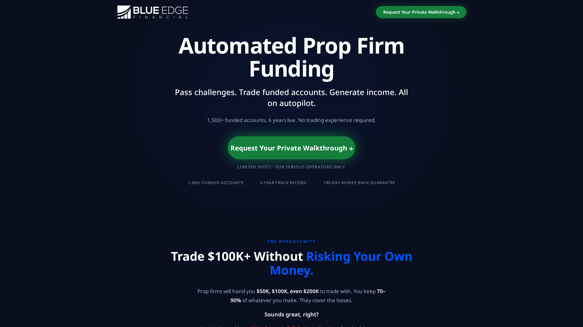 Screenshot of blueedgefinancial.io