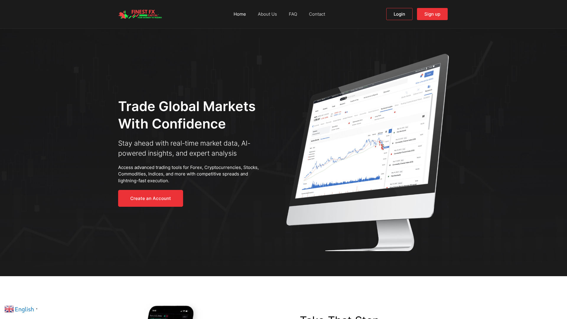 Screenshot of finestfxcapital.com