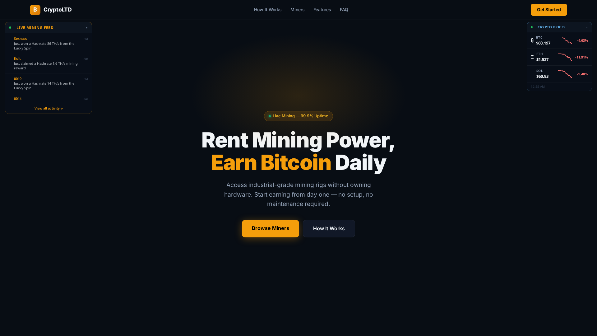 Screenshot of bitcoininc.store