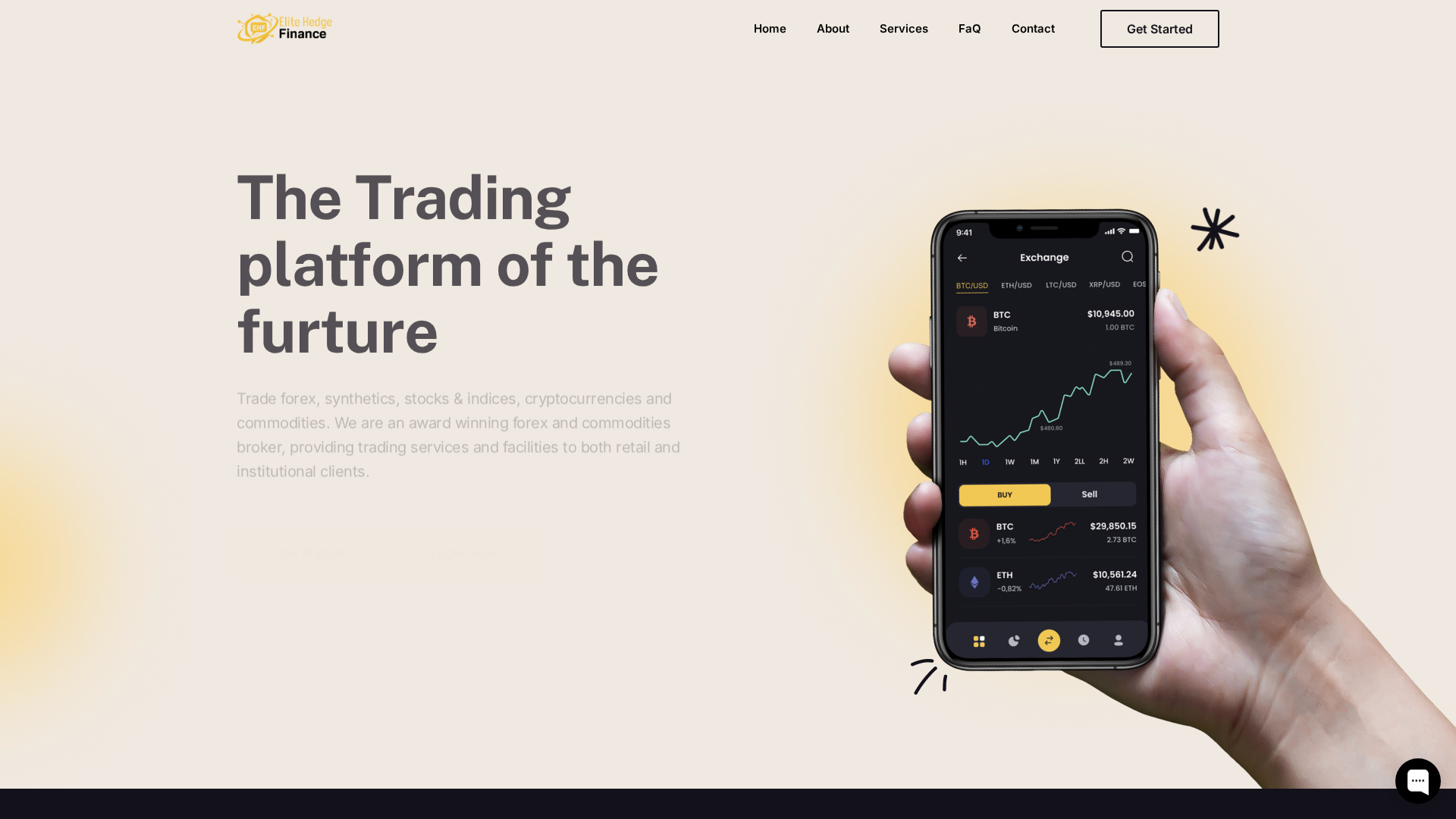 Screenshot of elitehedgefinance.com