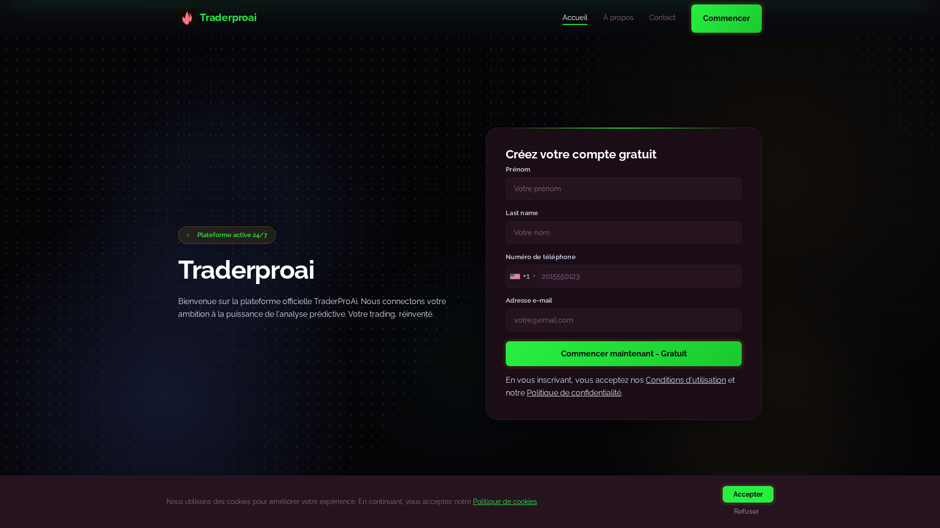 Screenshot of traderproai.it.com