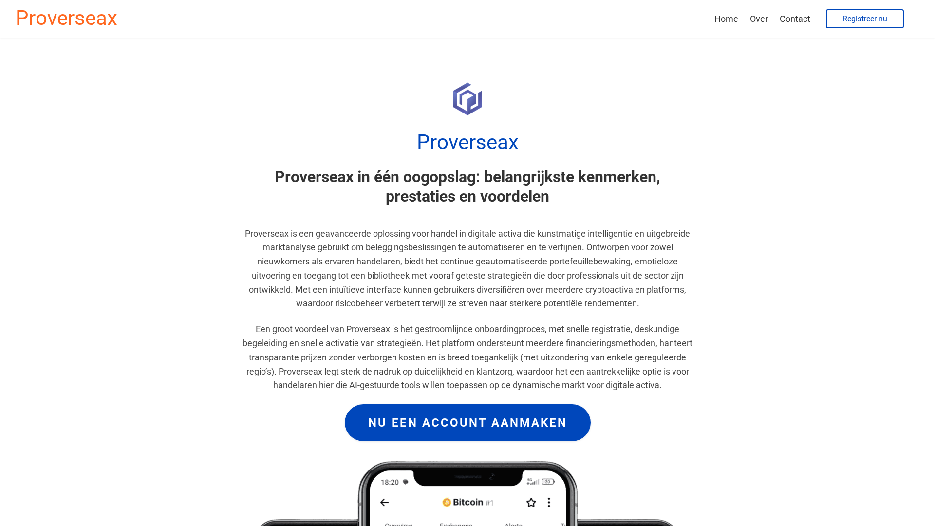 Screenshot of proverseaxnl.com