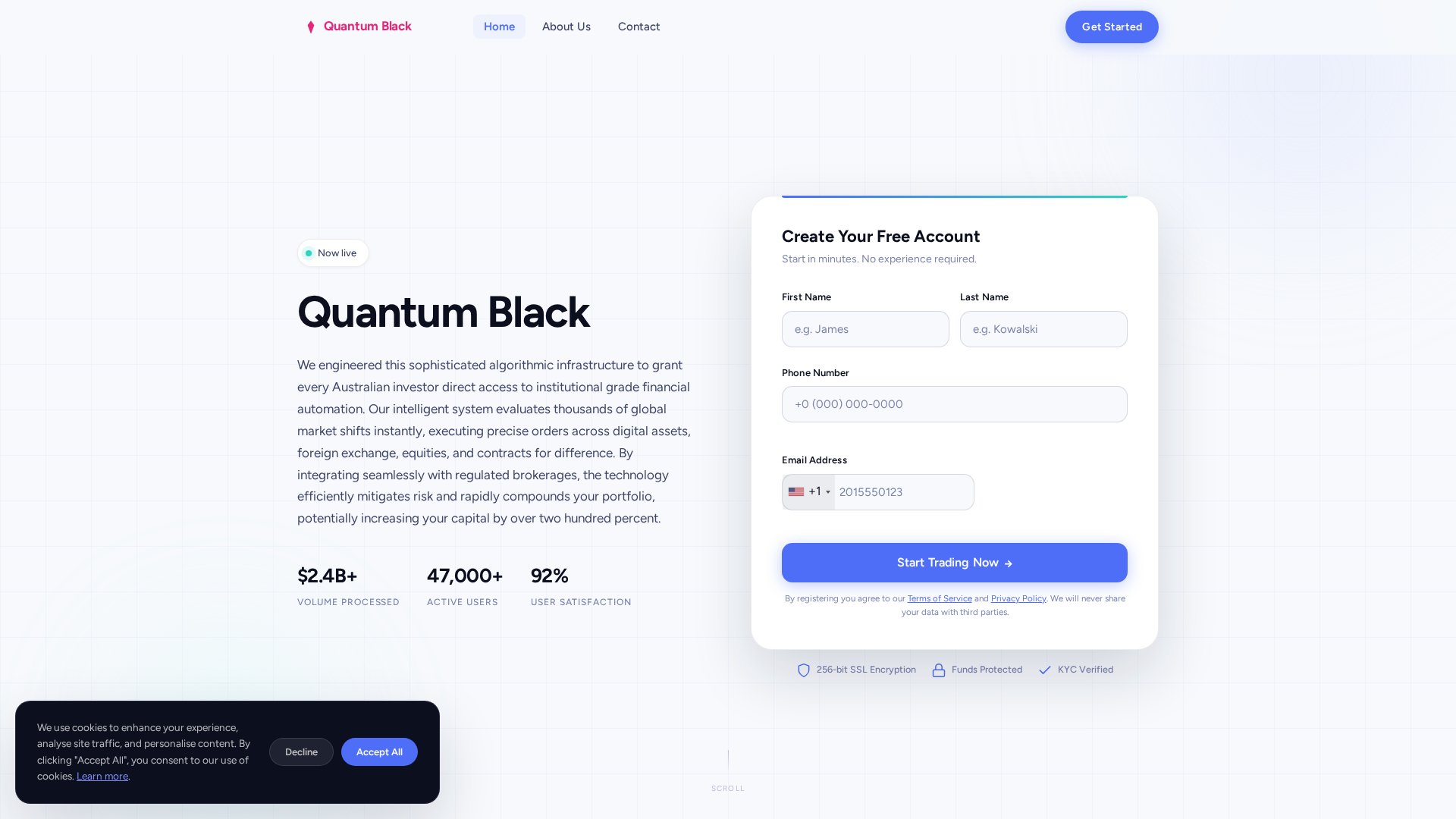 Screenshot of quantum-black.org