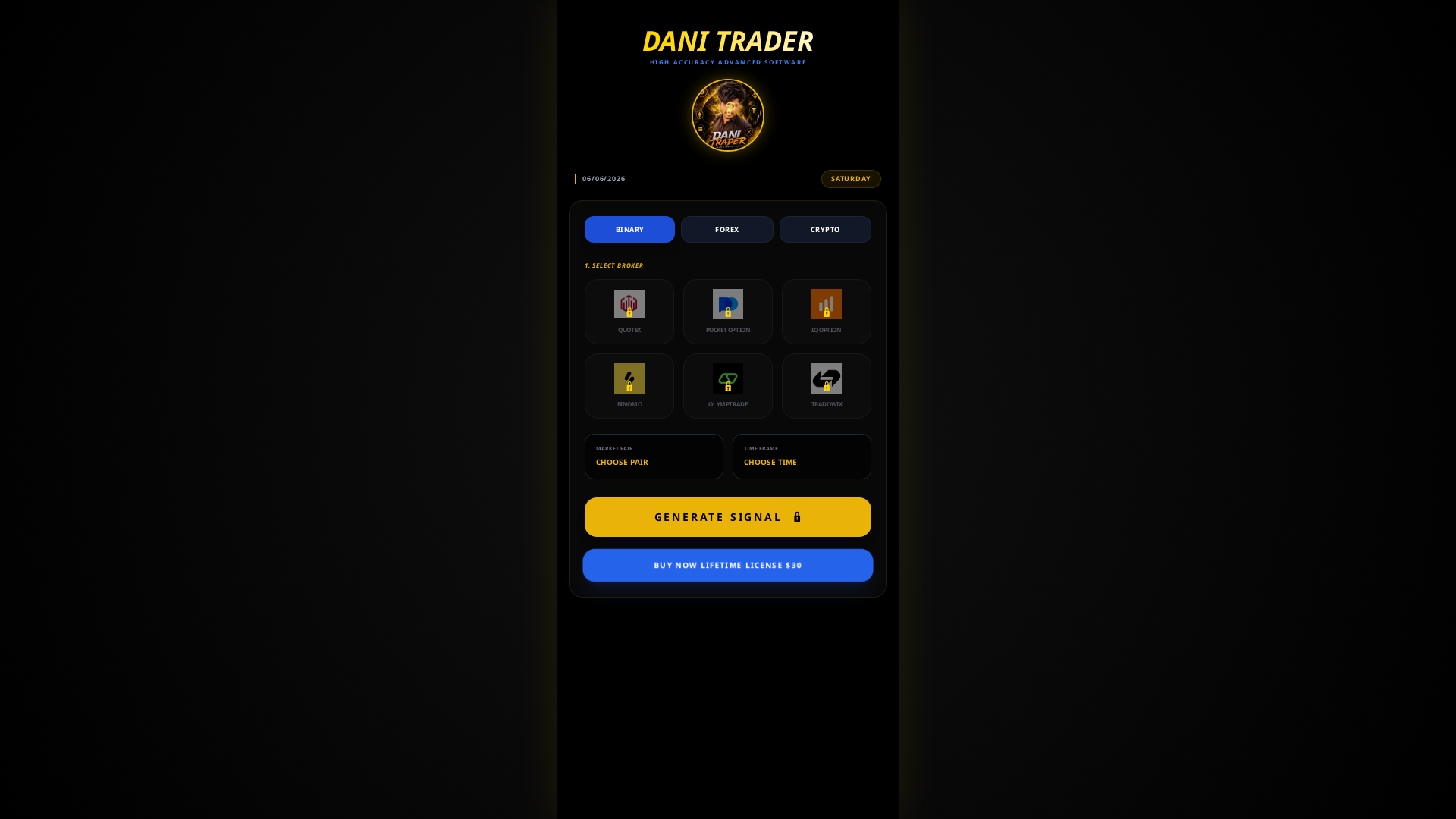 Screenshot of danitrader-international-software.shop