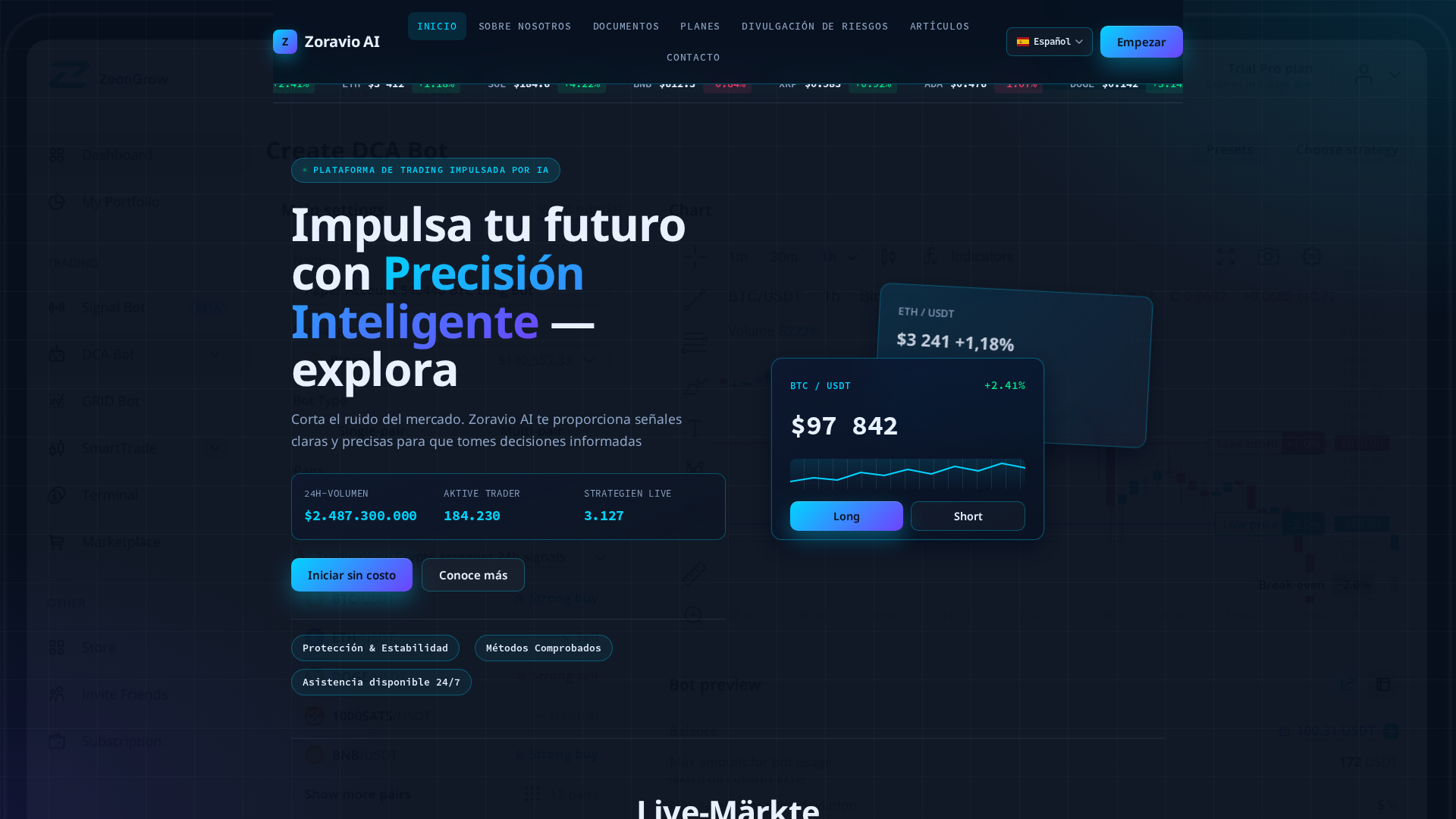 Screenshot of zoravio-ai.com
