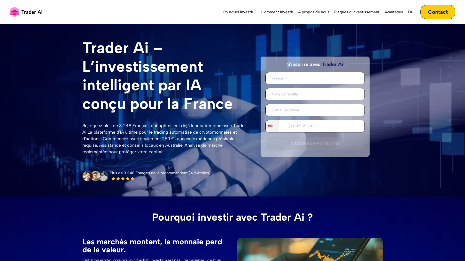 Screenshot of trader-ai.sbs