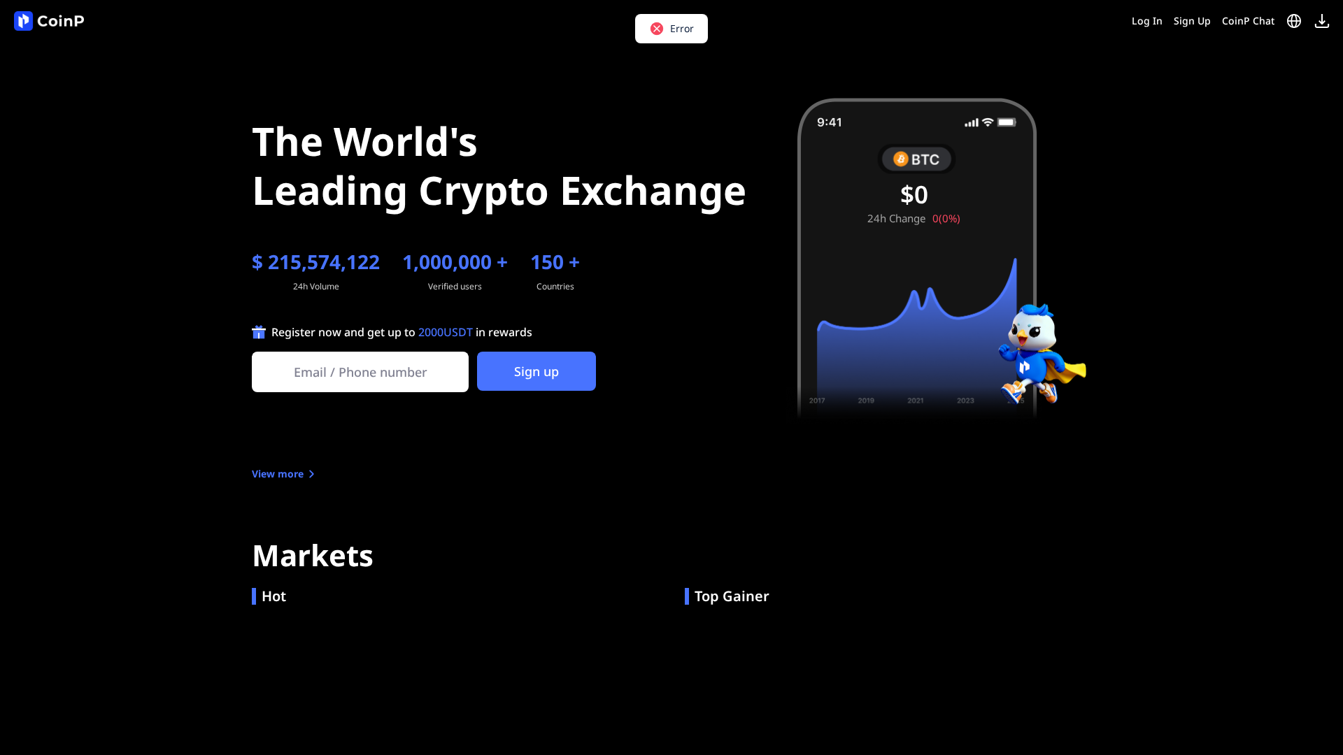 Screenshot of www-coinp.com