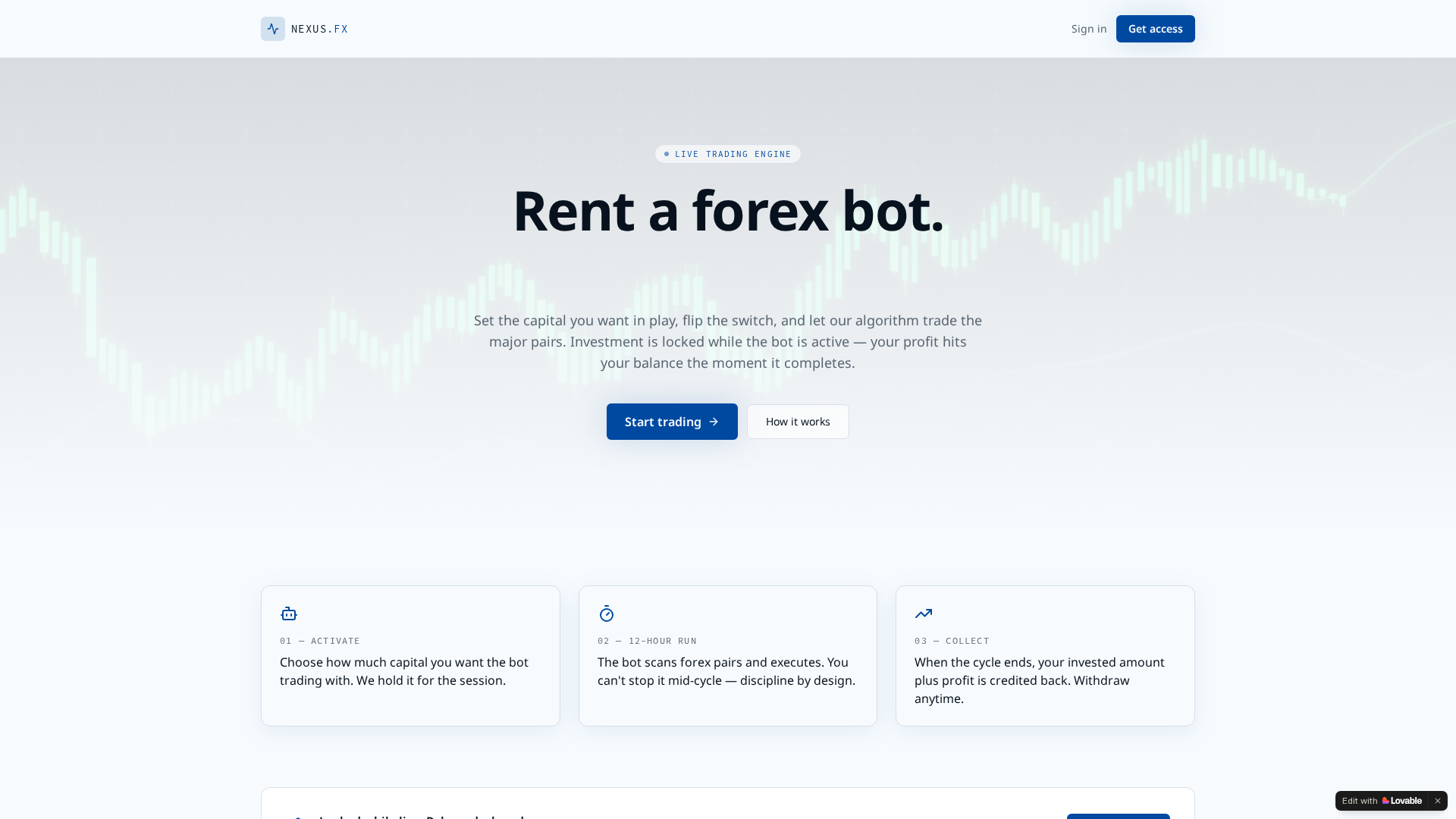 Screenshot of vaultfx.live