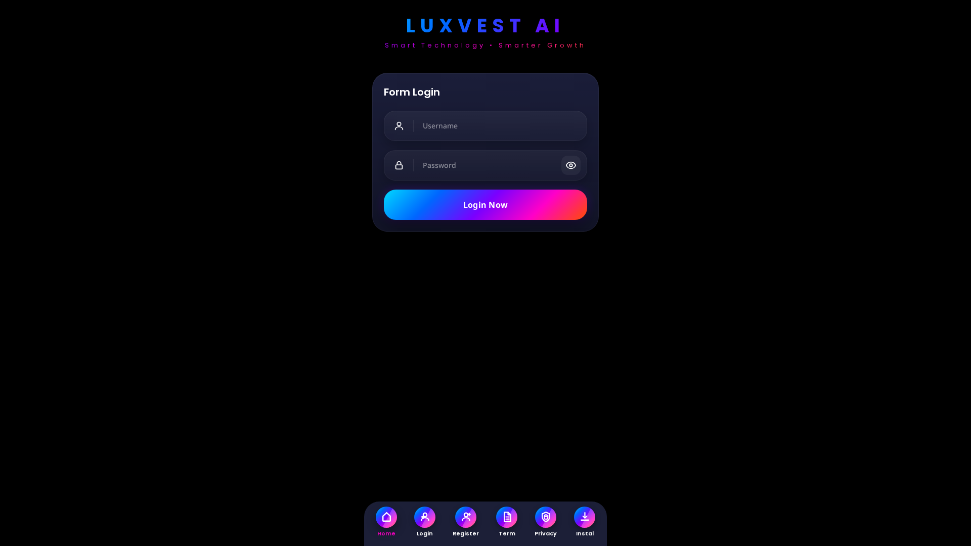 Screenshot of luxvest-ai.xyz