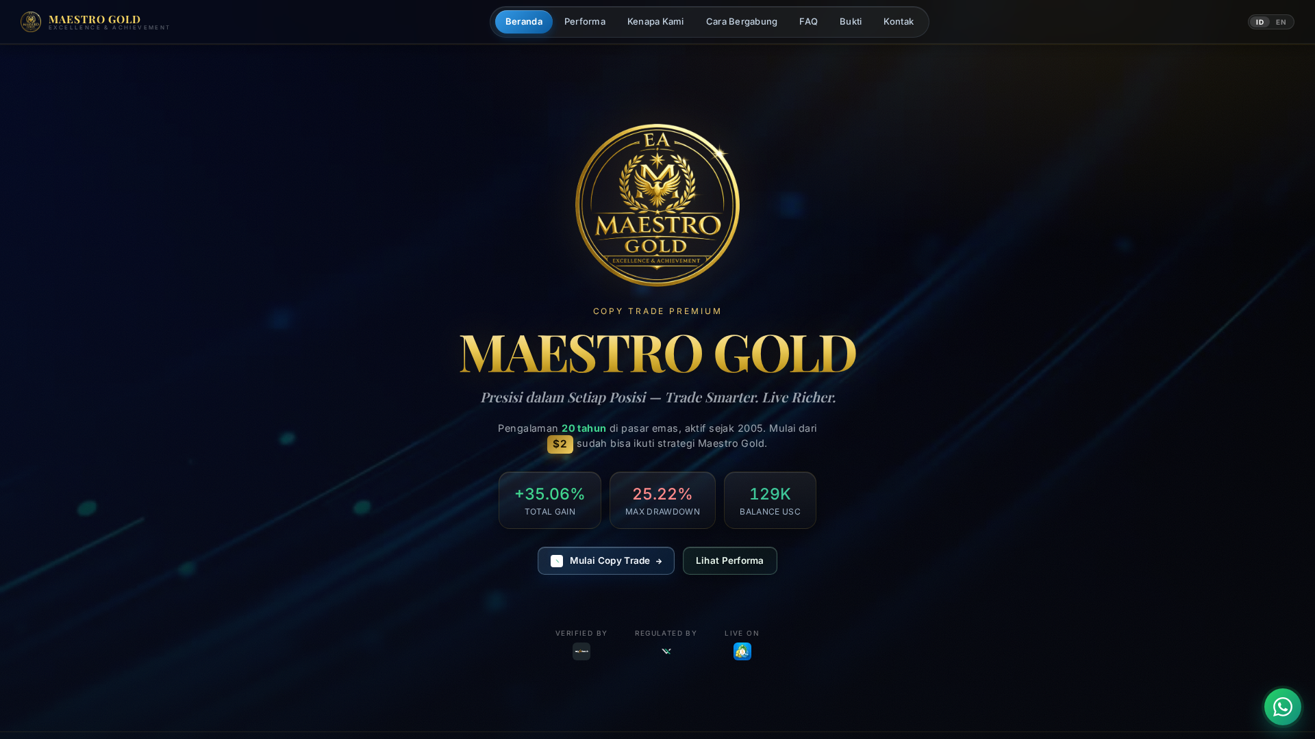 Screenshot of maestrogold.asia