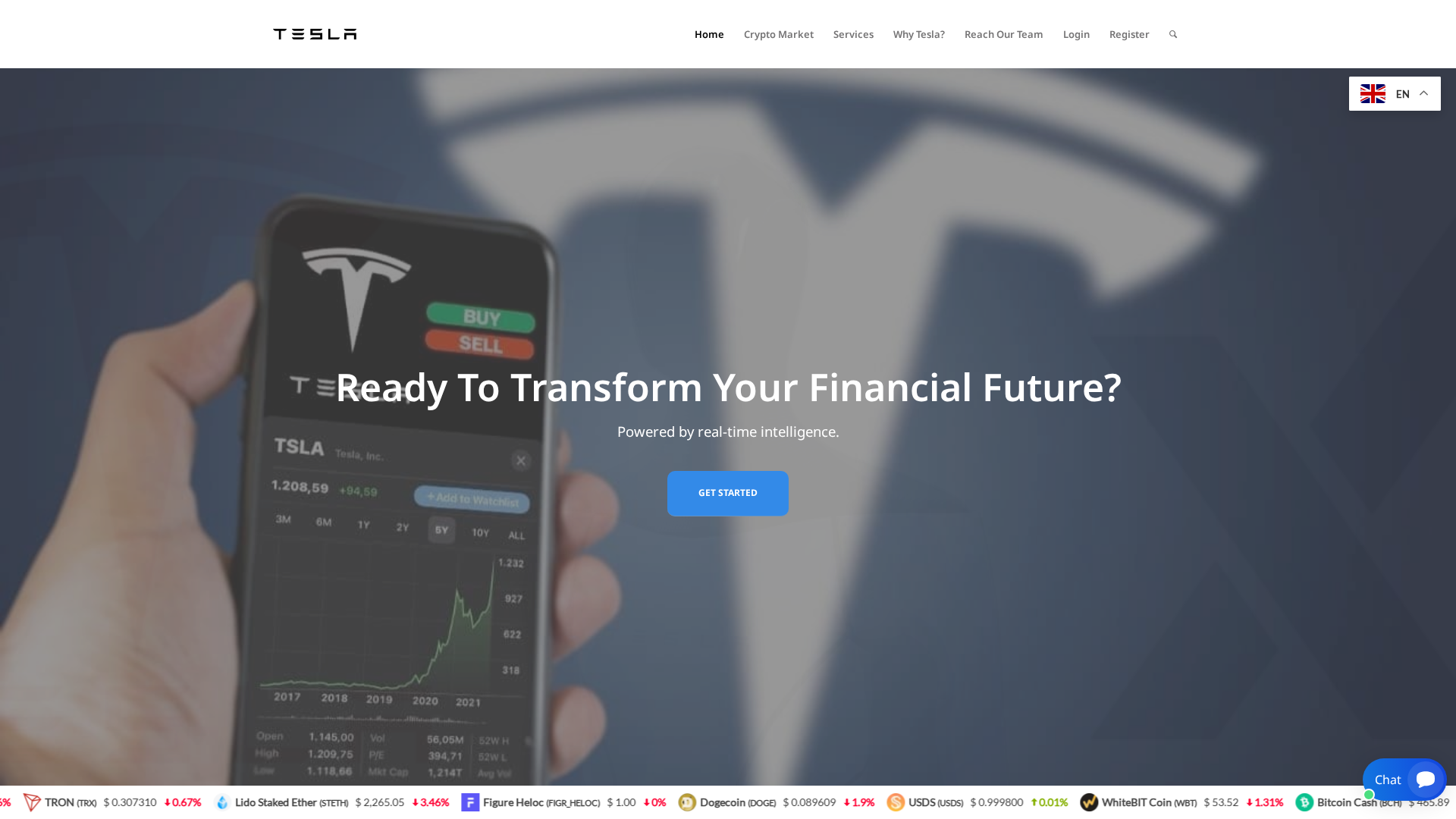 Screenshot of tsladogeestockmkt.com