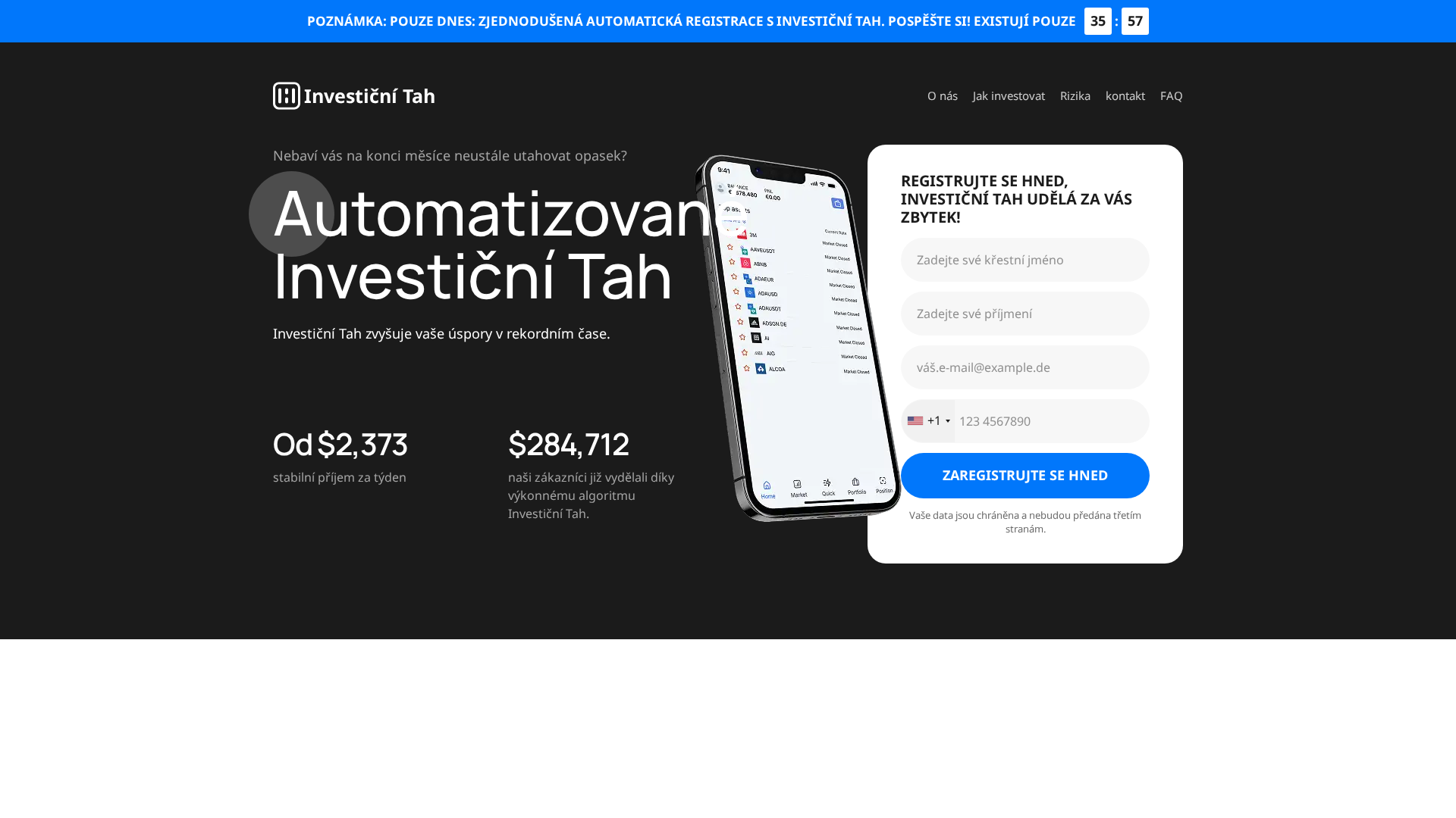 Screenshot of investicnitah.com