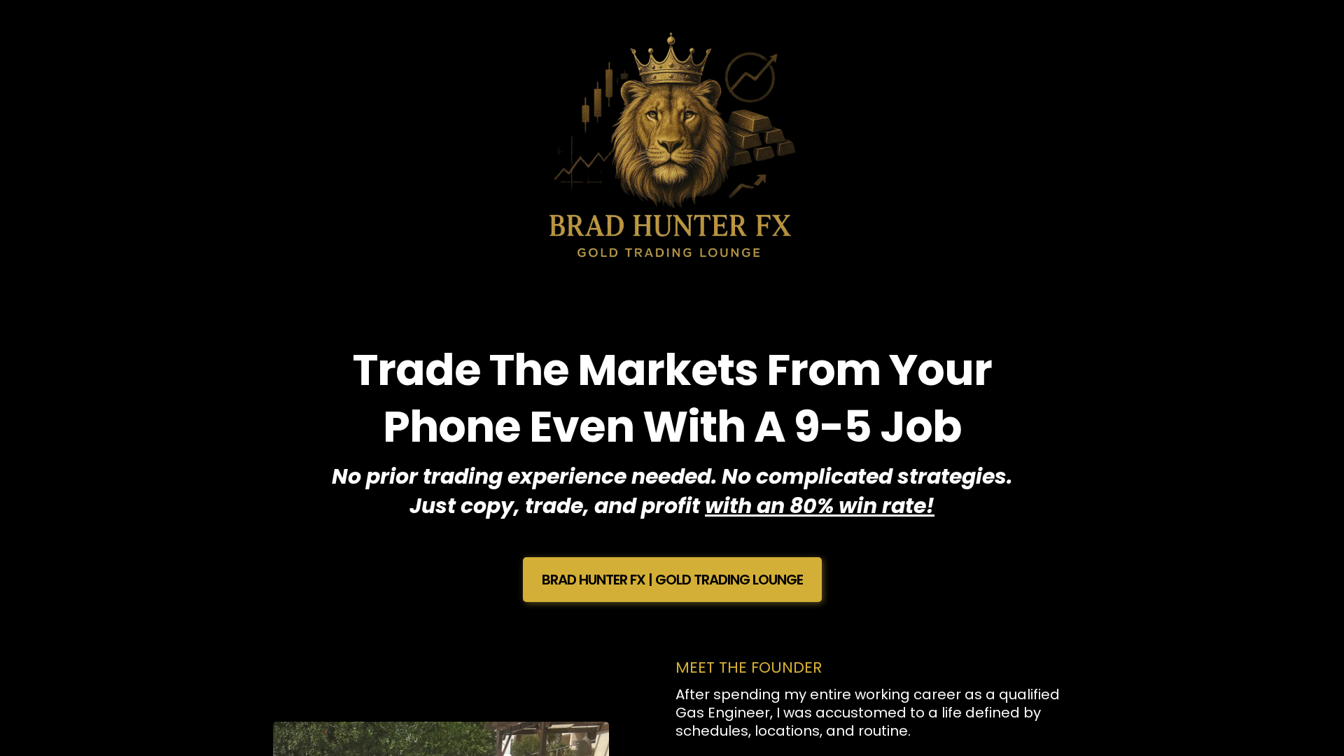 Screenshot of bradhunterfx.co.uk