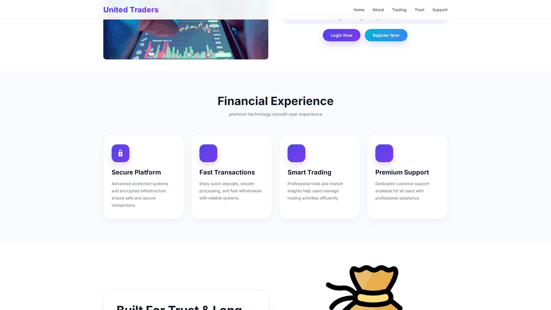Screenshot of unitedtraders.space