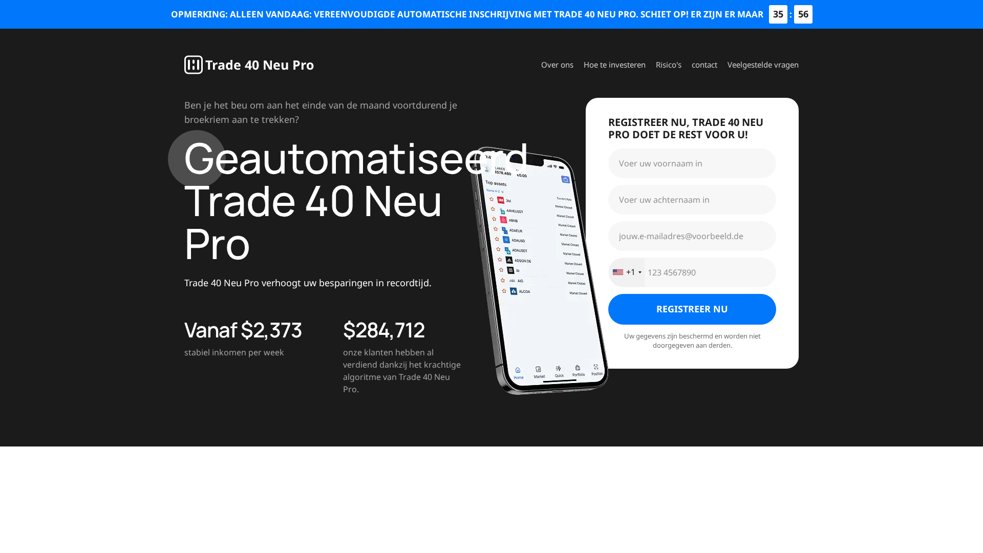Screenshot of trade40neupro.net
