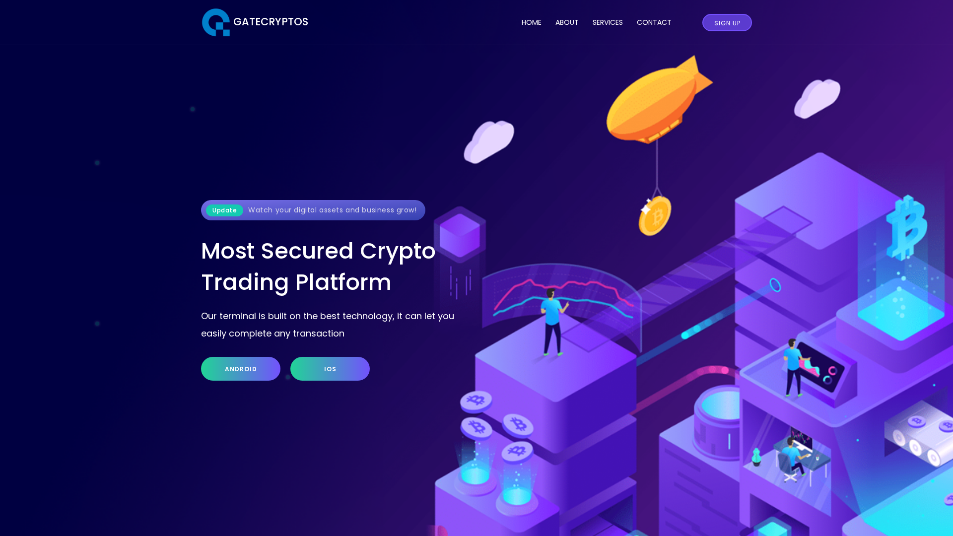Screenshot of gatecryptos.com