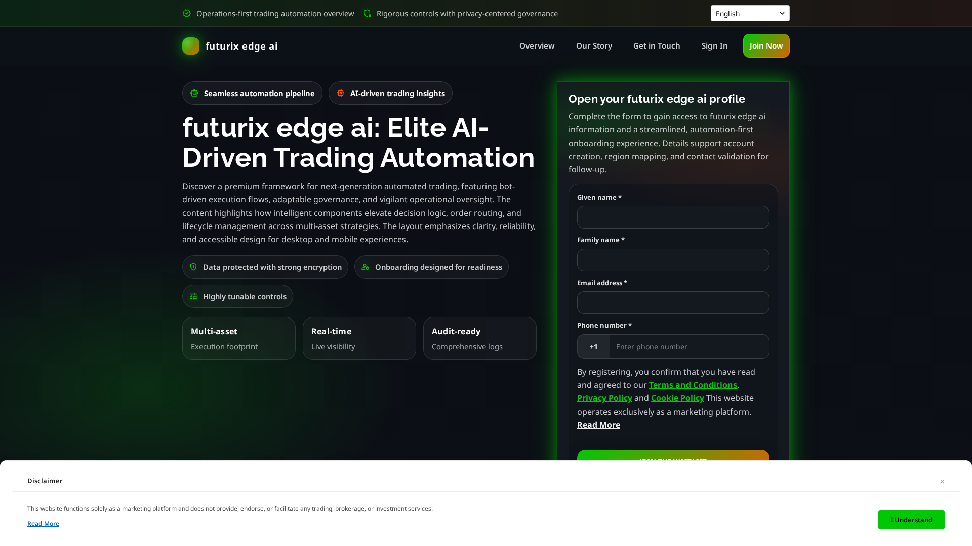 Screenshot of futurixedgeai.click