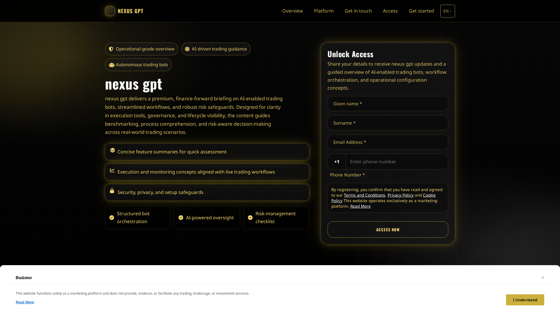 Screenshot of nexusgpt.click