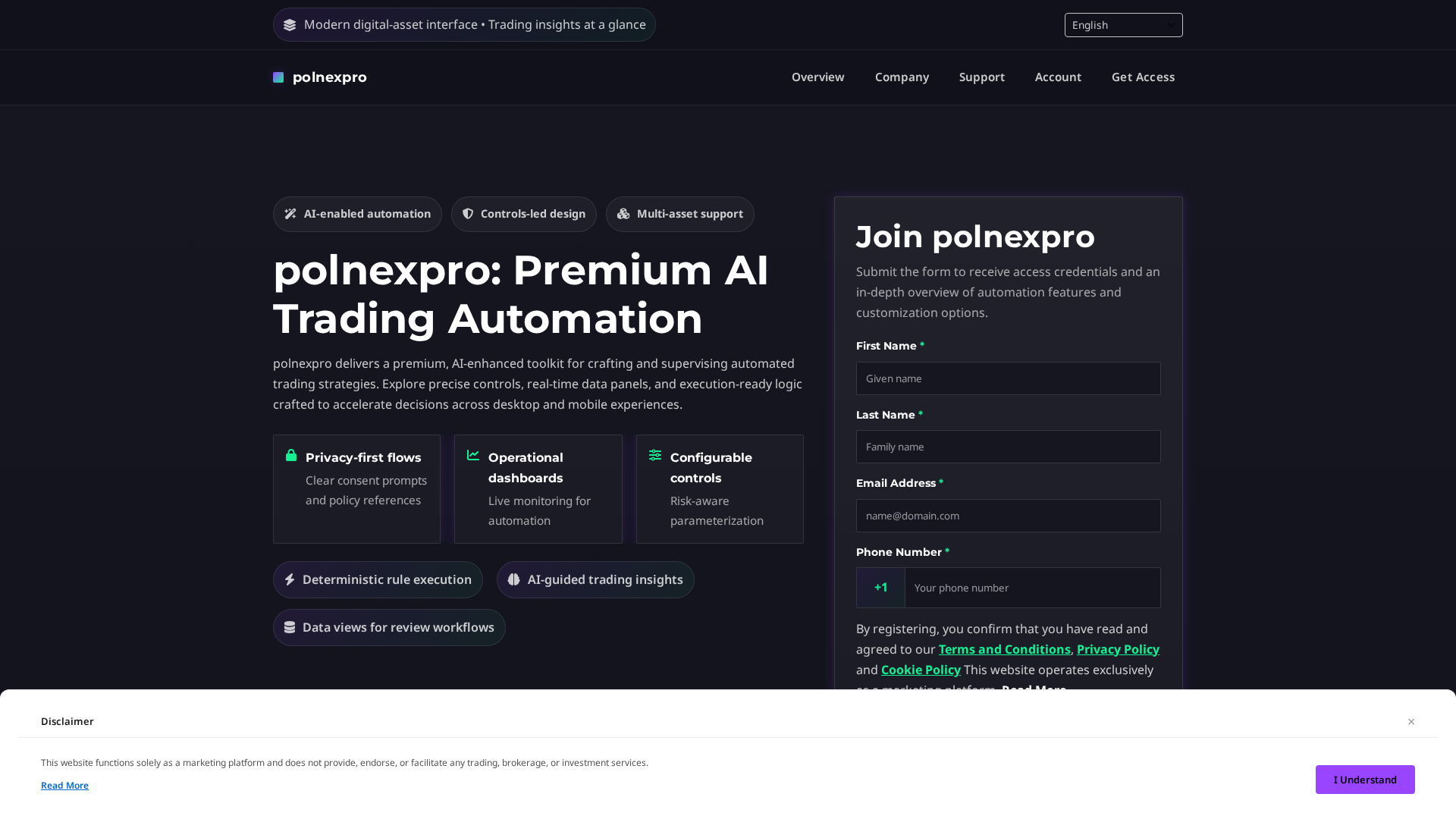 Screenshot of polnexpro.digital