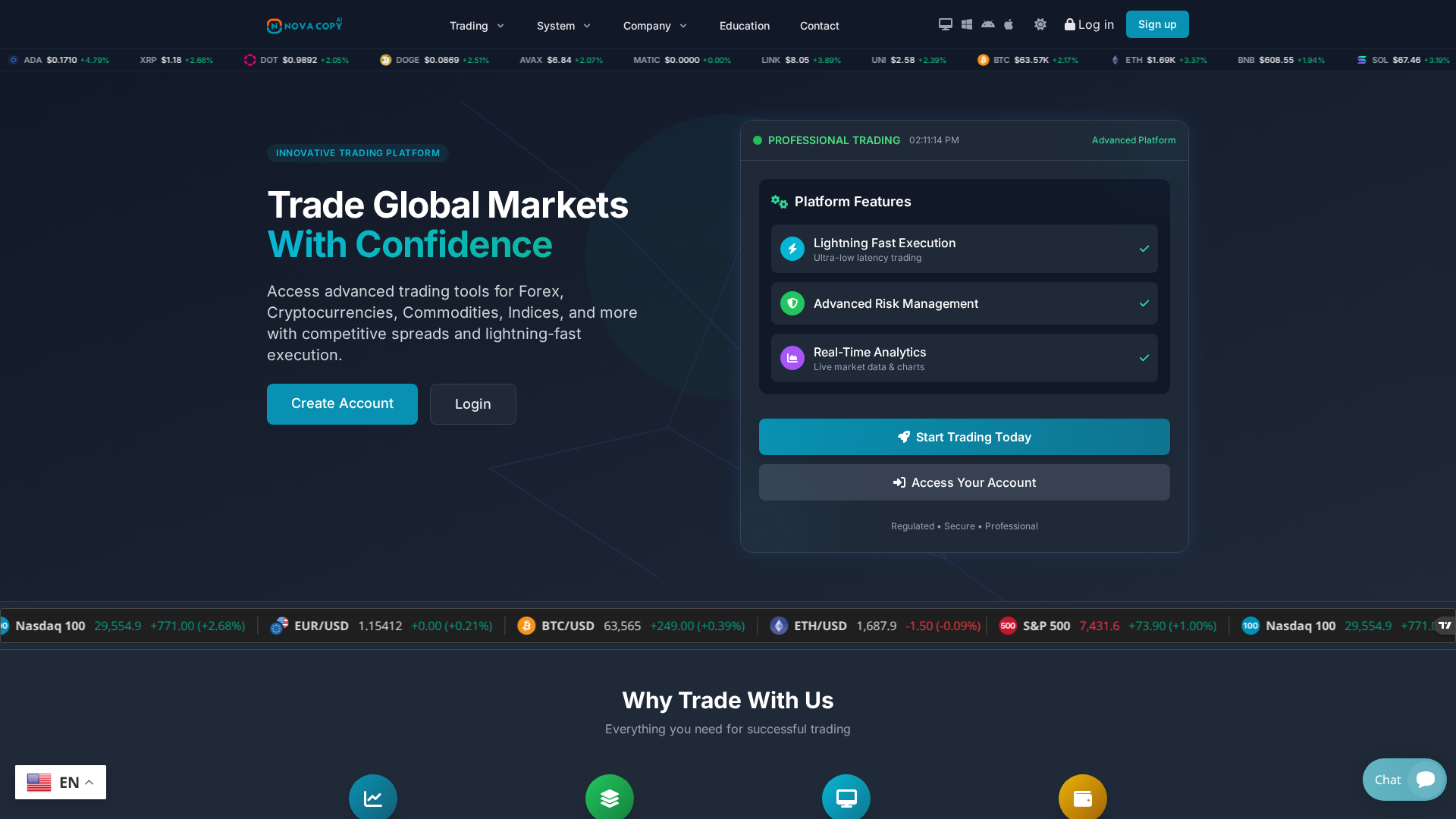 Screenshot of novacopy-ai.com