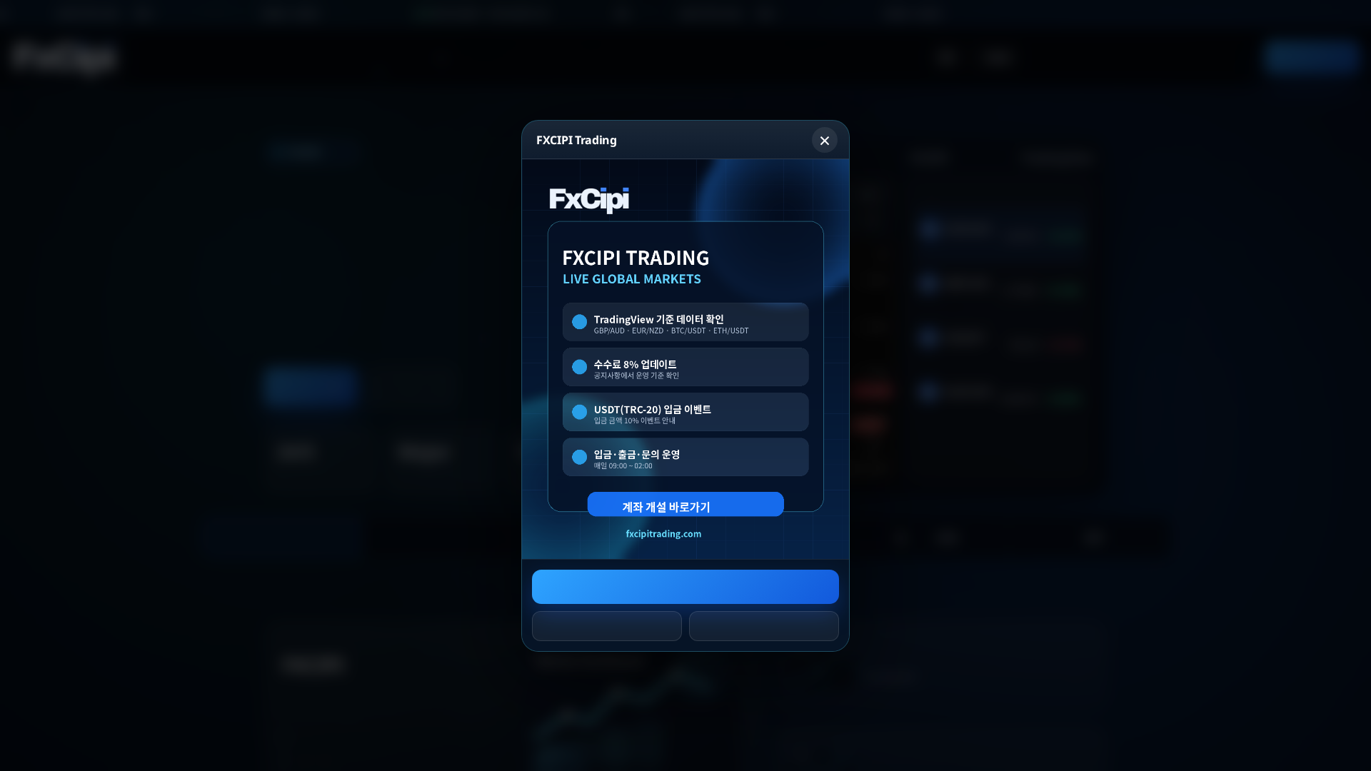 Screenshot of fxcipitrading.com