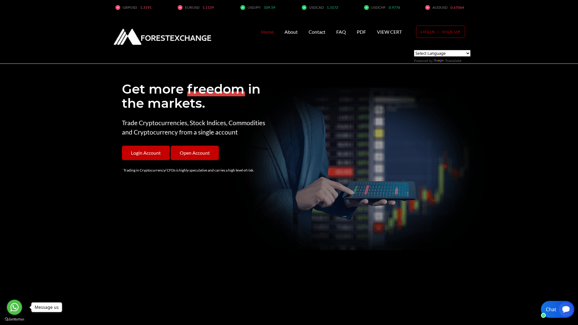Screenshot of forestexchange.com.tr
