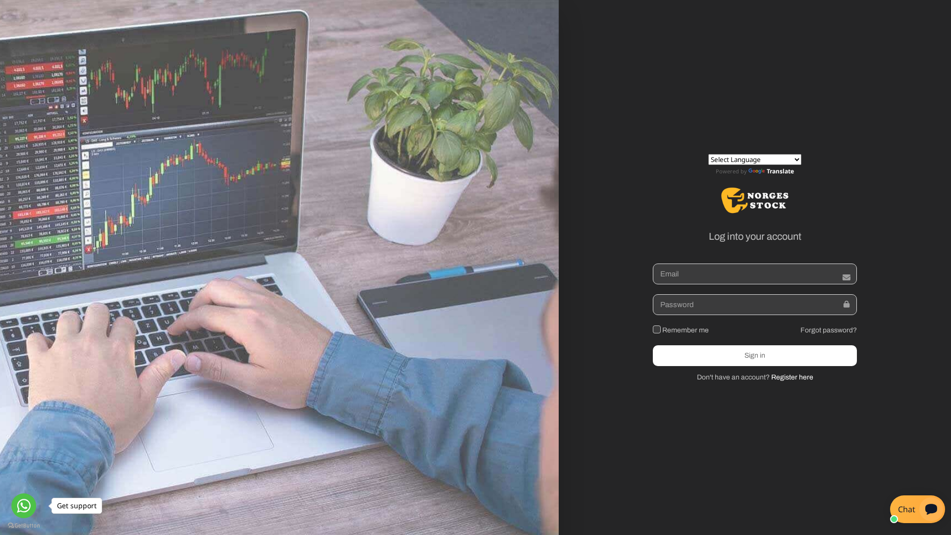 Screenshot of norges-stock.net