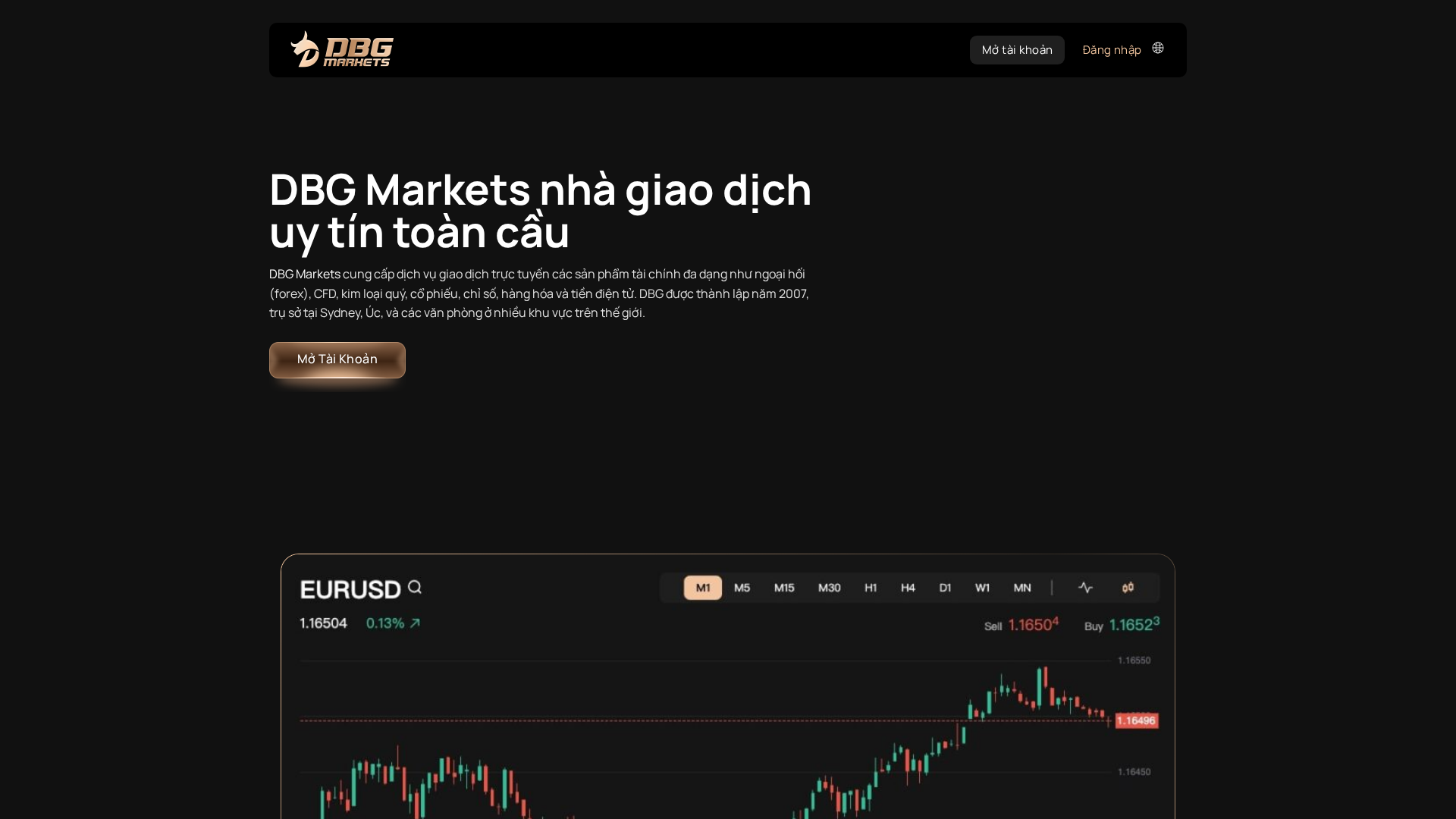Screenshot of dbgmarkets.vip