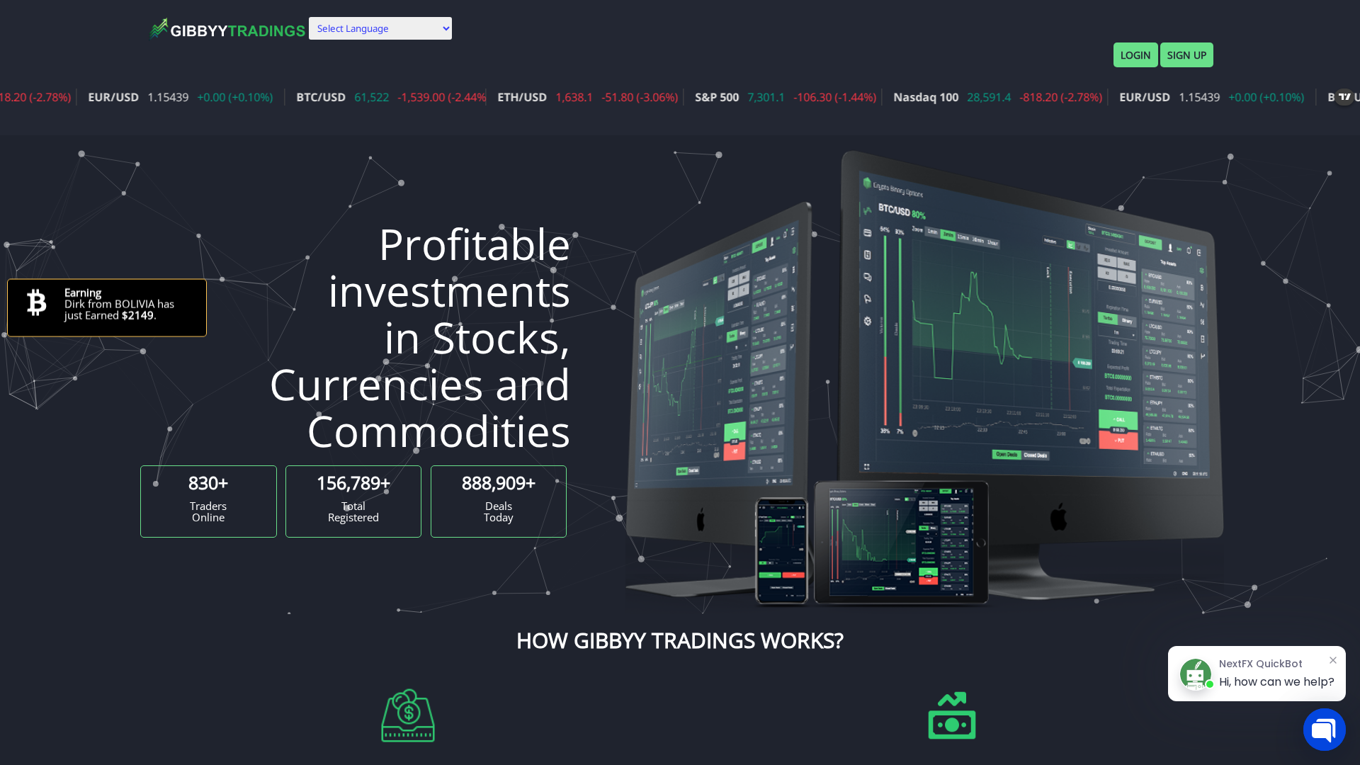 Screenshot of gibbyytradings.com