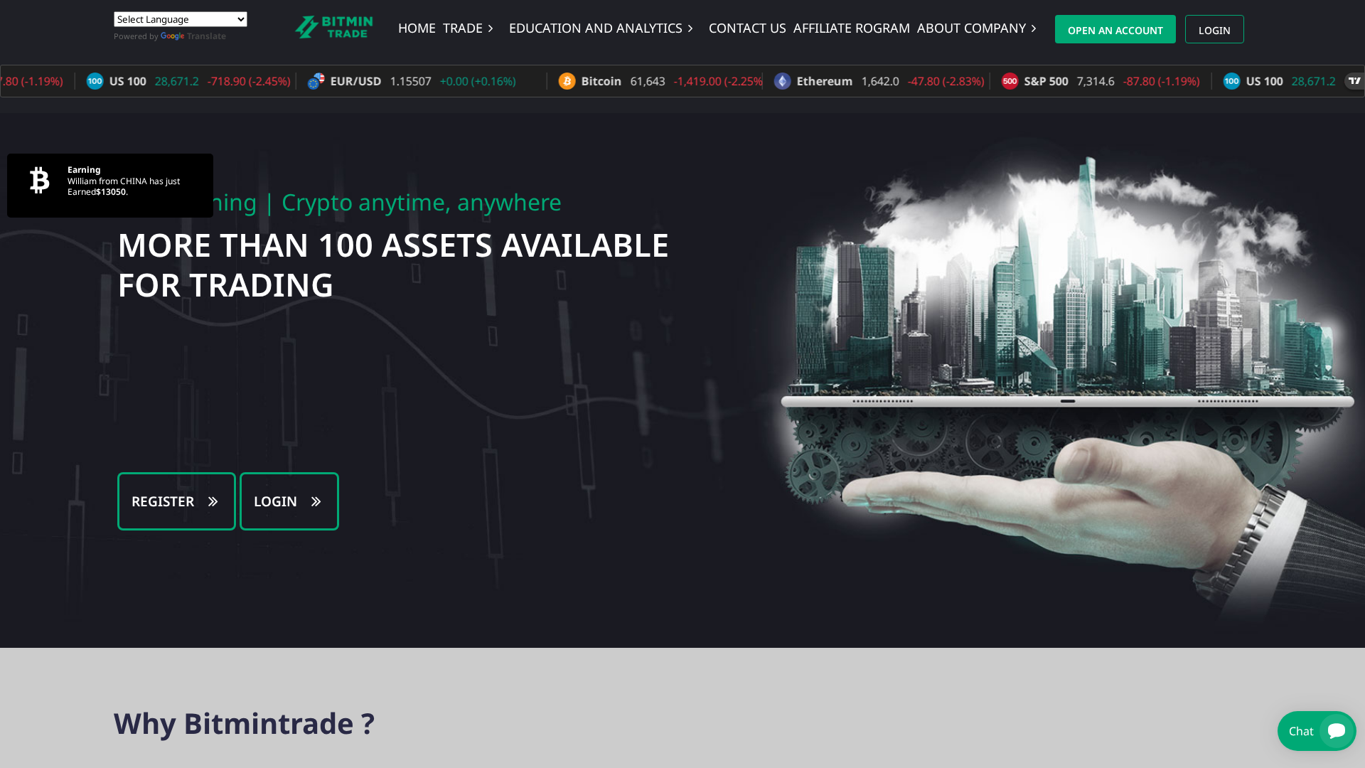 Screenshot of bitmntrd.com