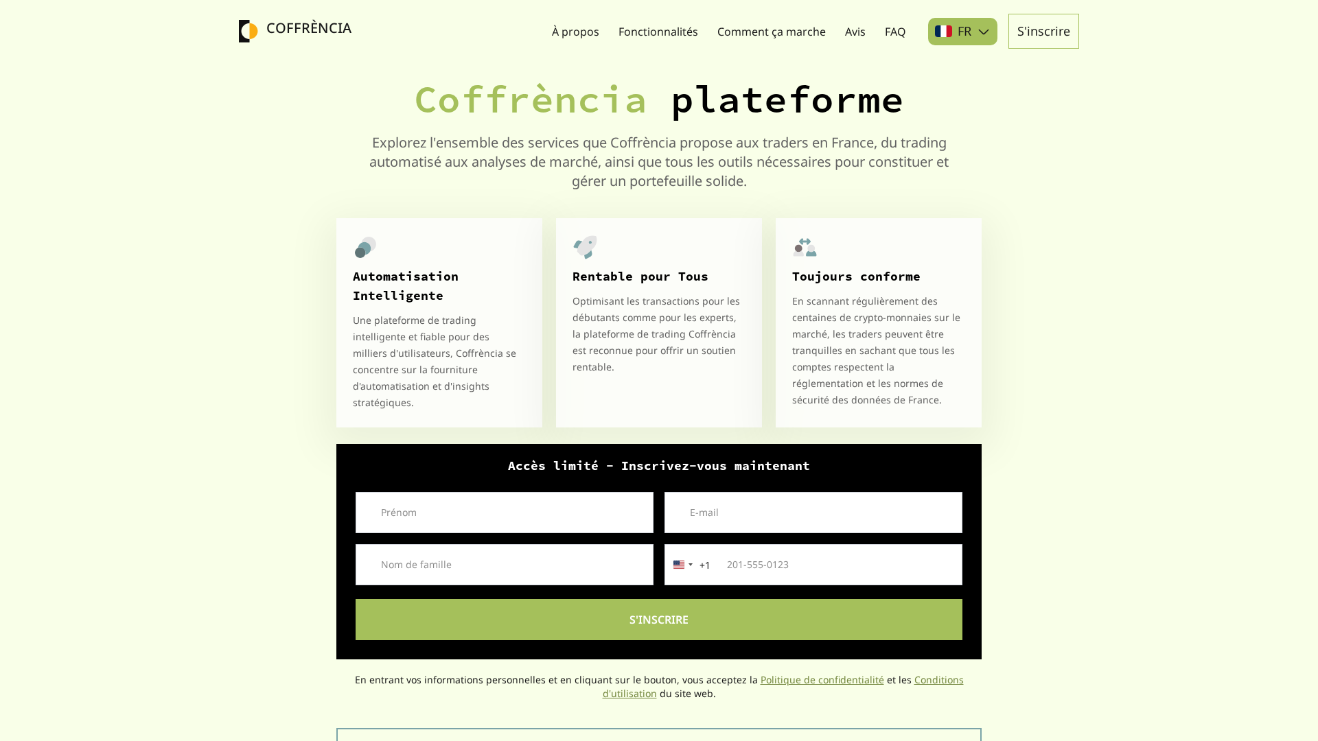 Screenshot of coffrencia.com