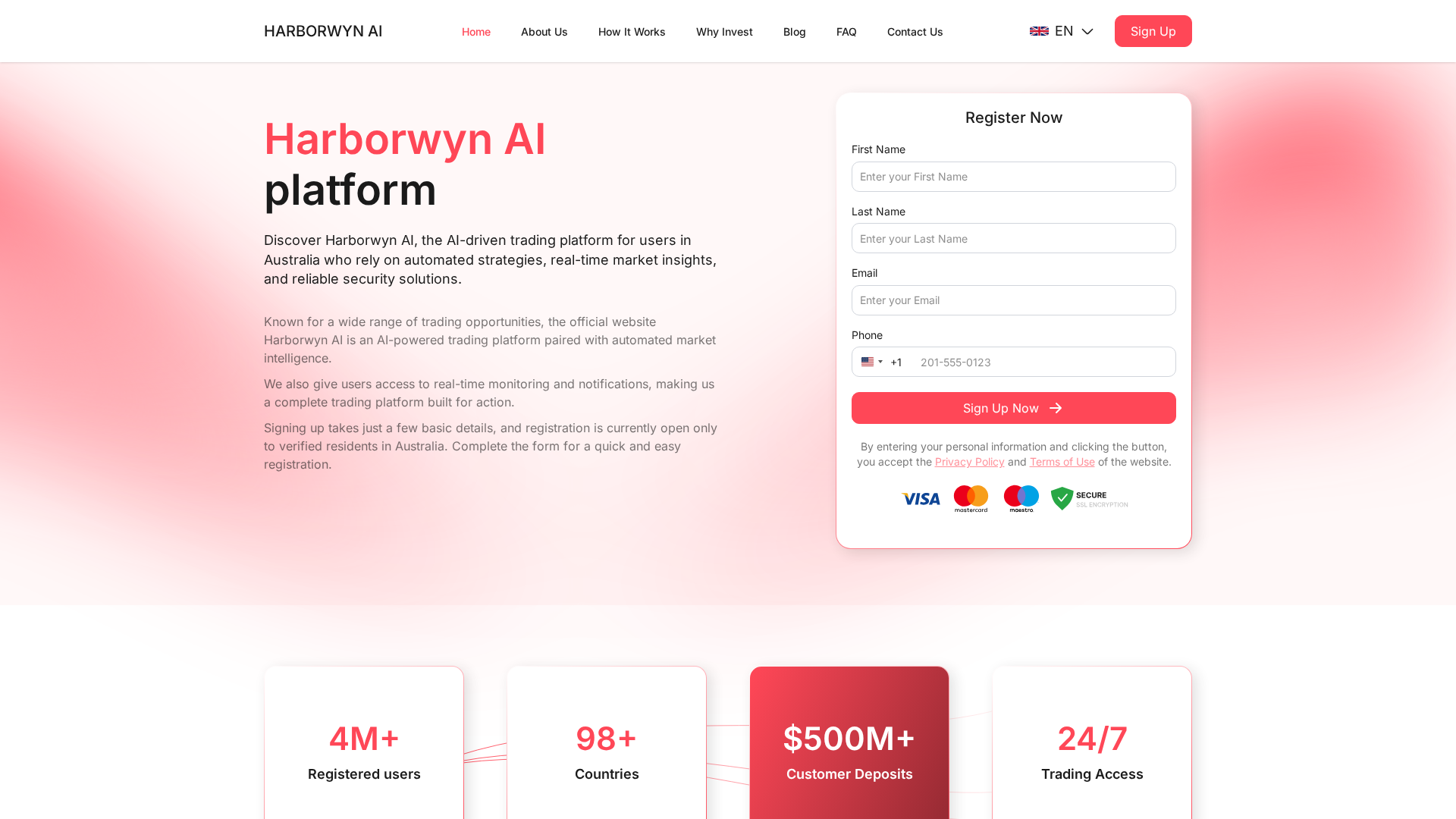 Screenshot of harborwyn-ai.com