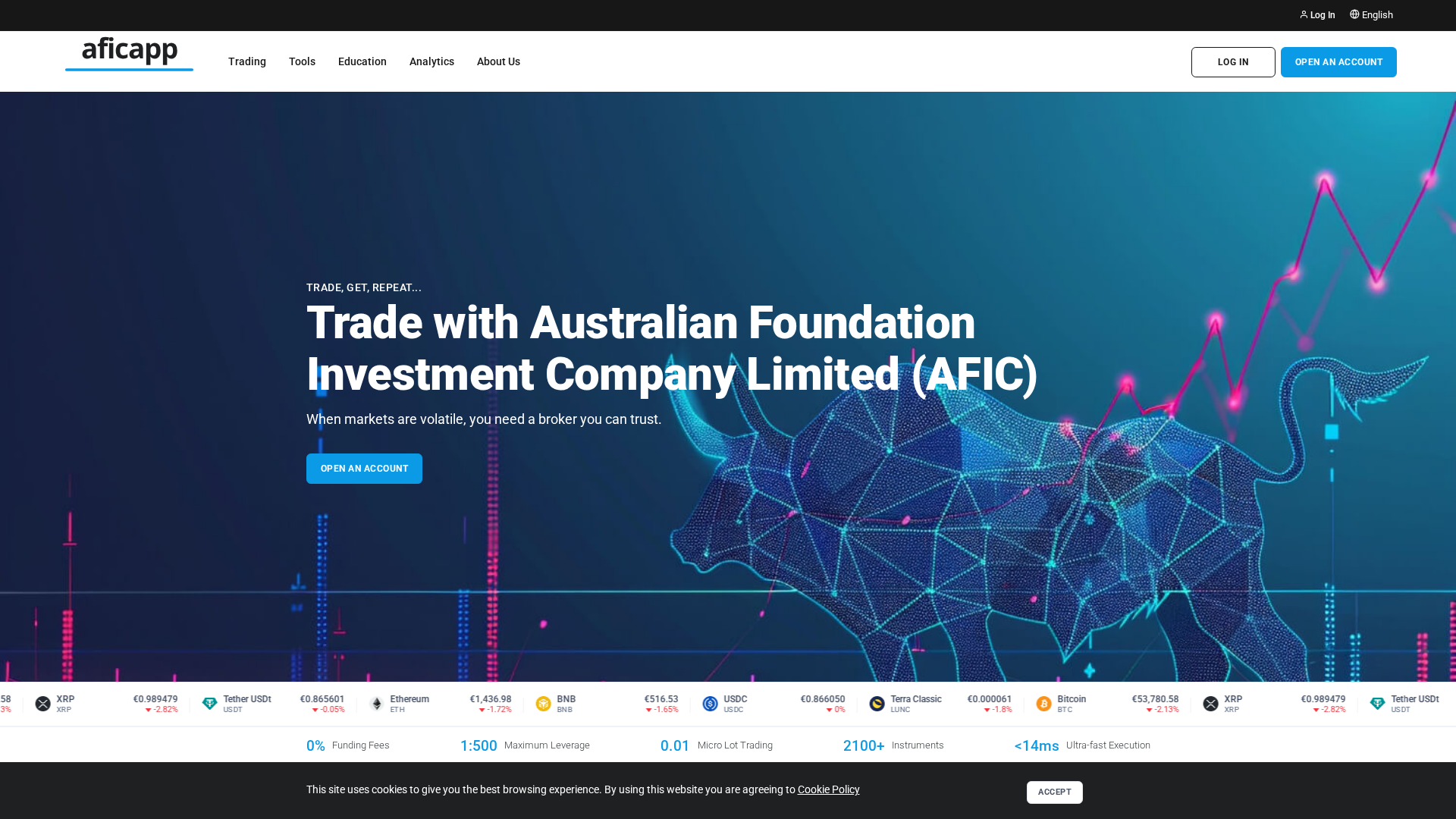 Screenshot of aficapp.com